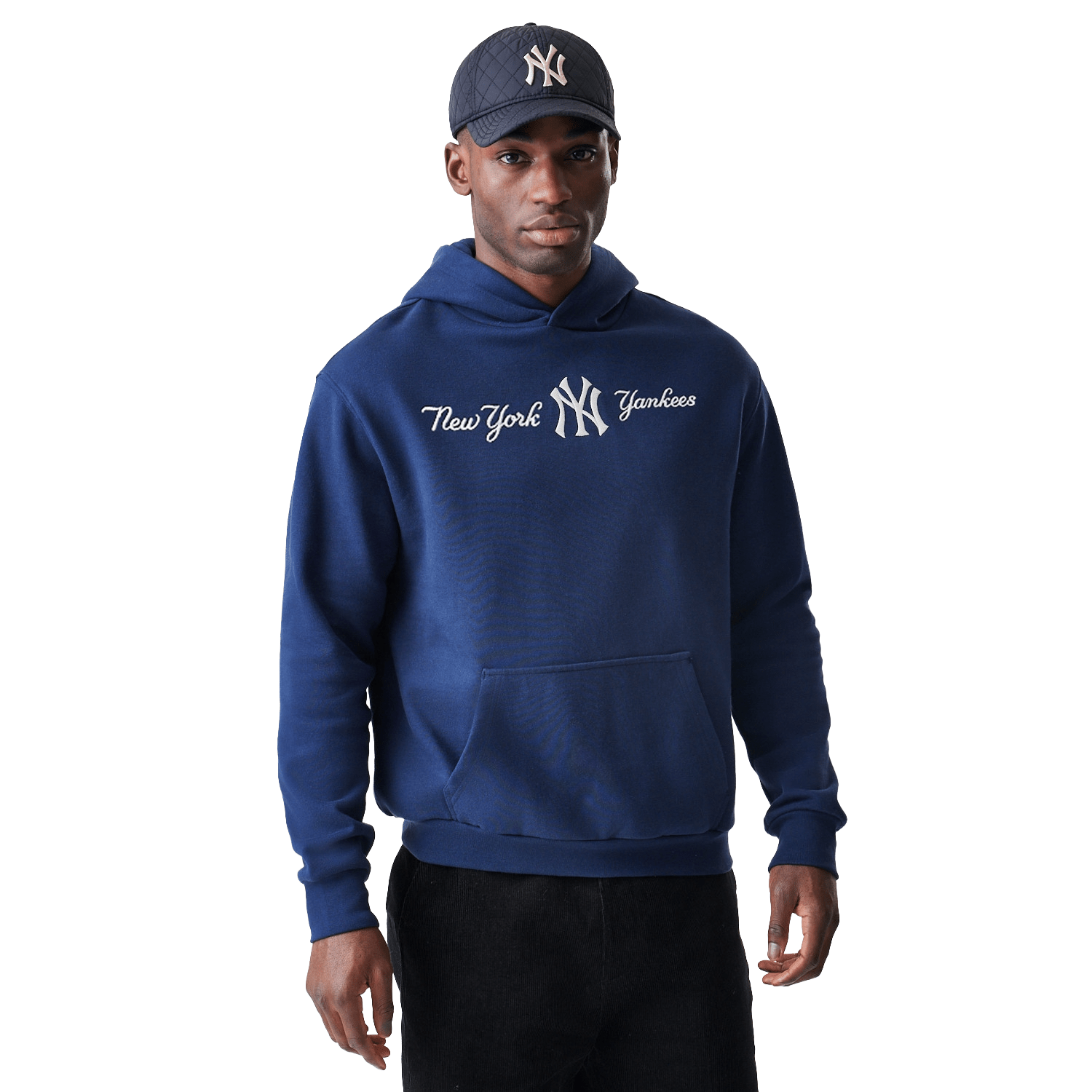 New Era NY Yankees Script Hoodie Navy - CNEWE7011 - Coziness