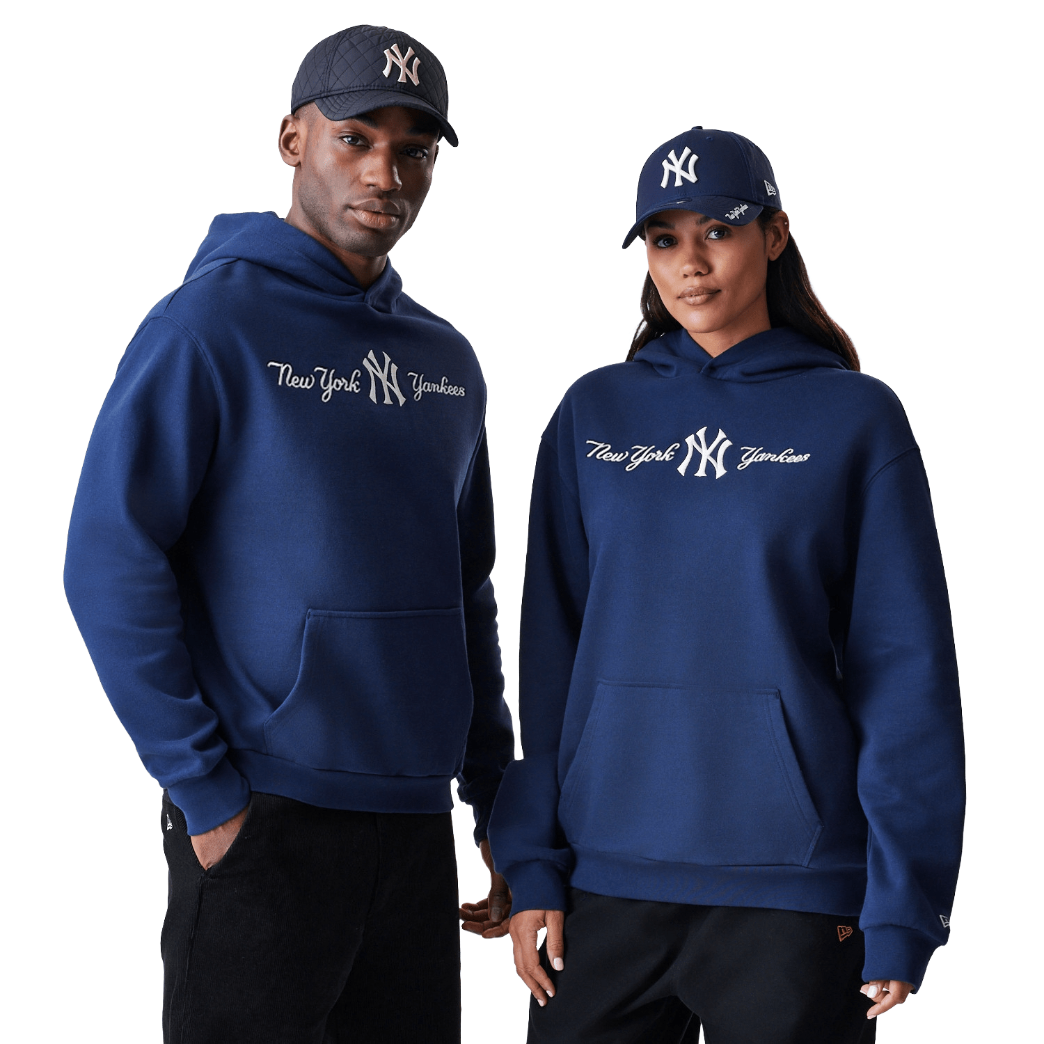 New Era NY Yankees Script Hoodie Navy - CNEWE7011 - Coziness