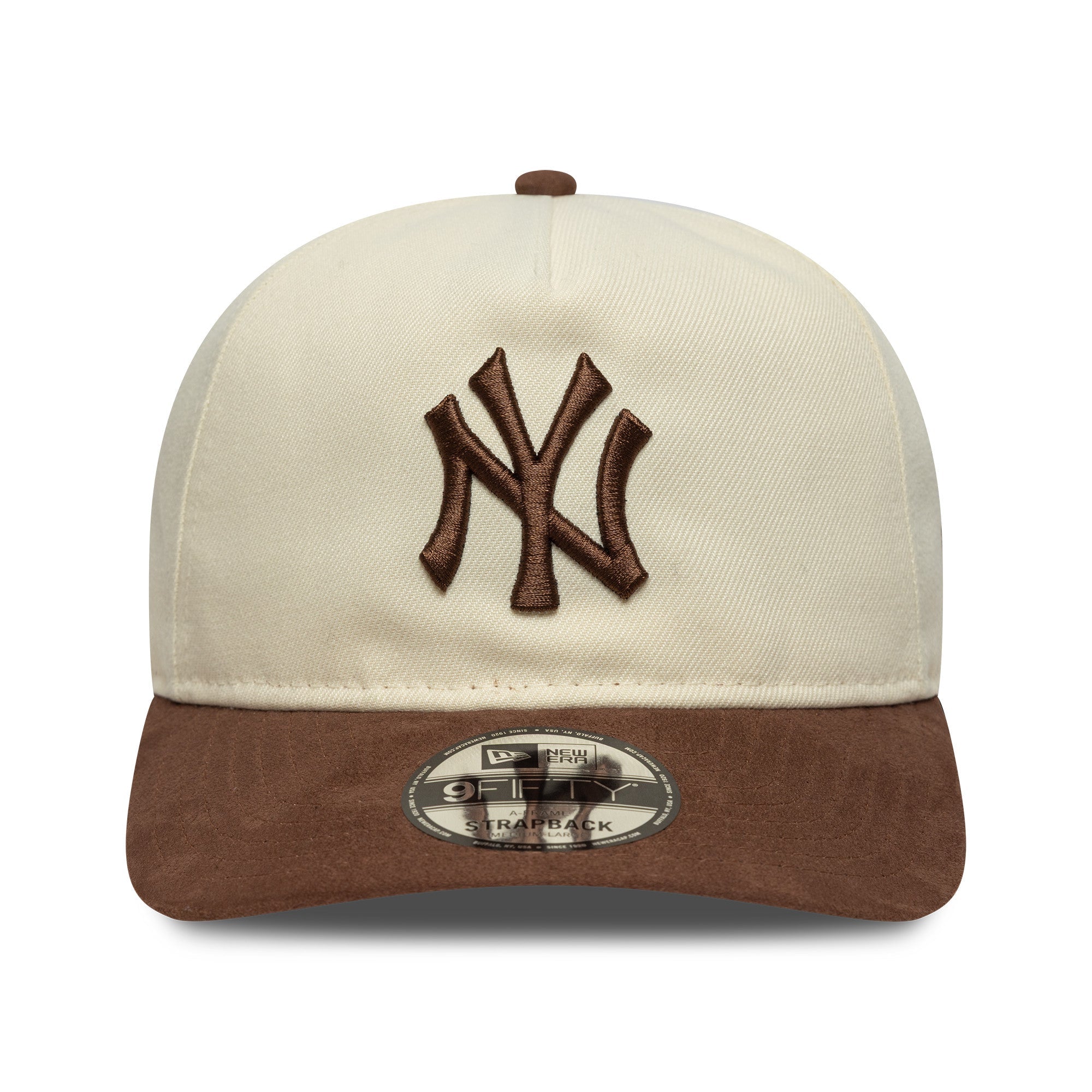 New Era NY Yankees Suede Visor 9FIFTY A - Frame Cap Beige - CNEWE8241 - Coziness
