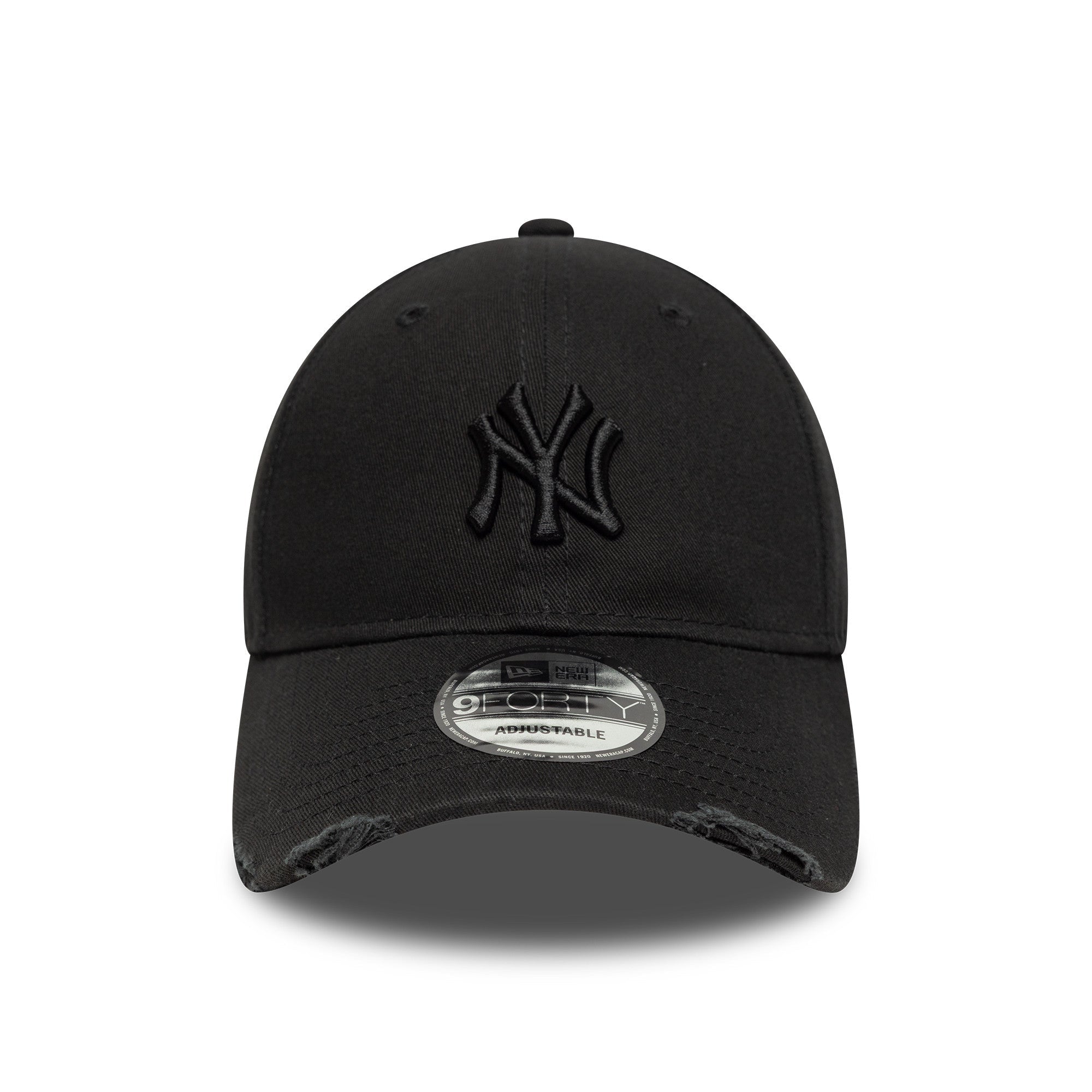 New Era NY Yankees Washed Distressed 9FORTY Cap Black - CNEWE8245 - Coziness