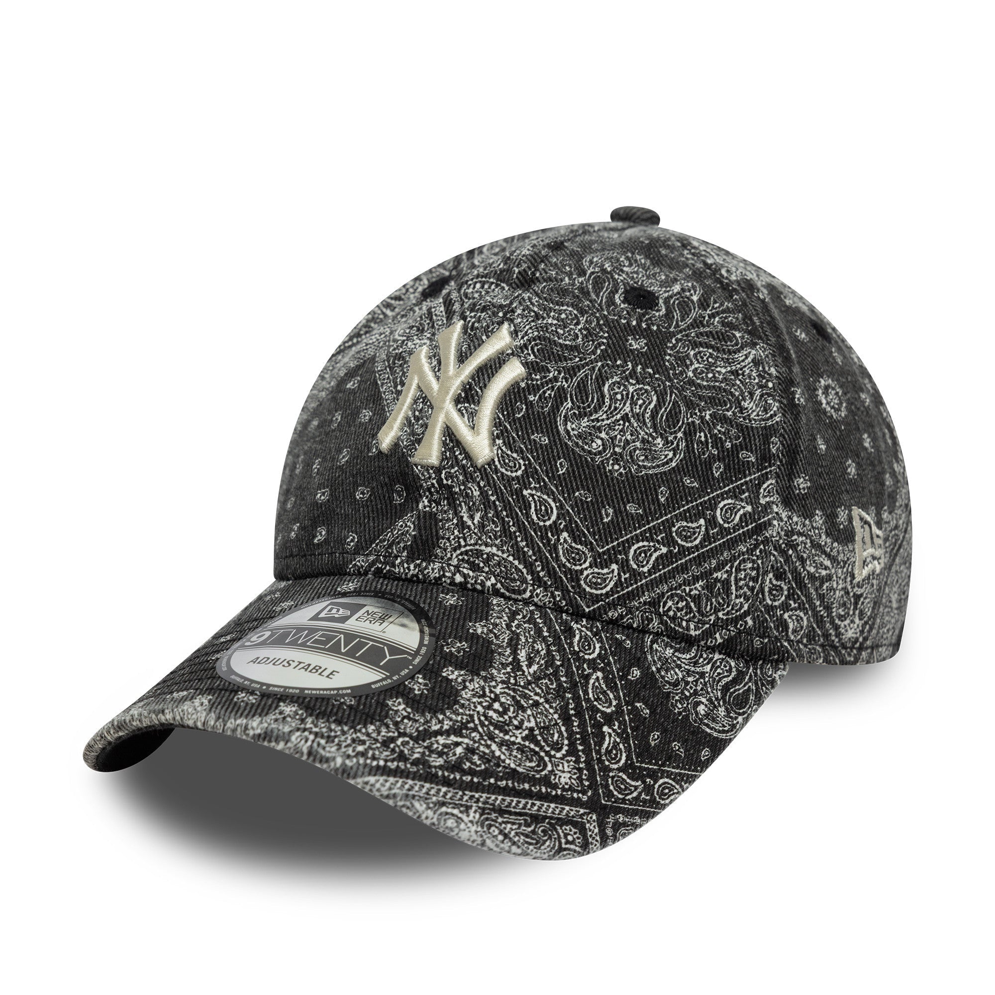 New Era NY Yankees Washed Paisley 9TWENTY Schwarz - CNEWE8249 - Coziness
