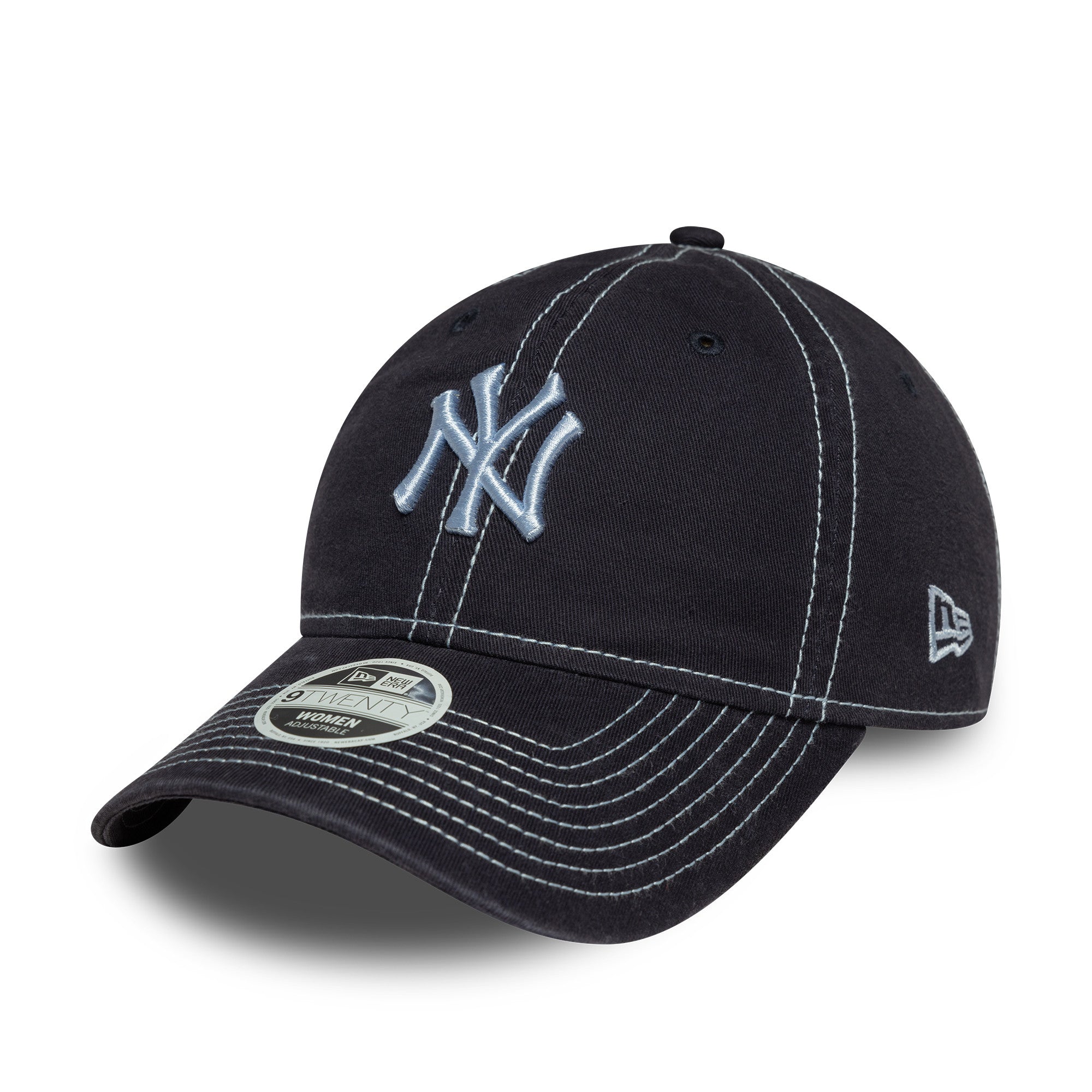 New Era NY Yankees Wmns Contrast Stitch 9TWENTY Cap Navy - CNEWE5215 - Coziness