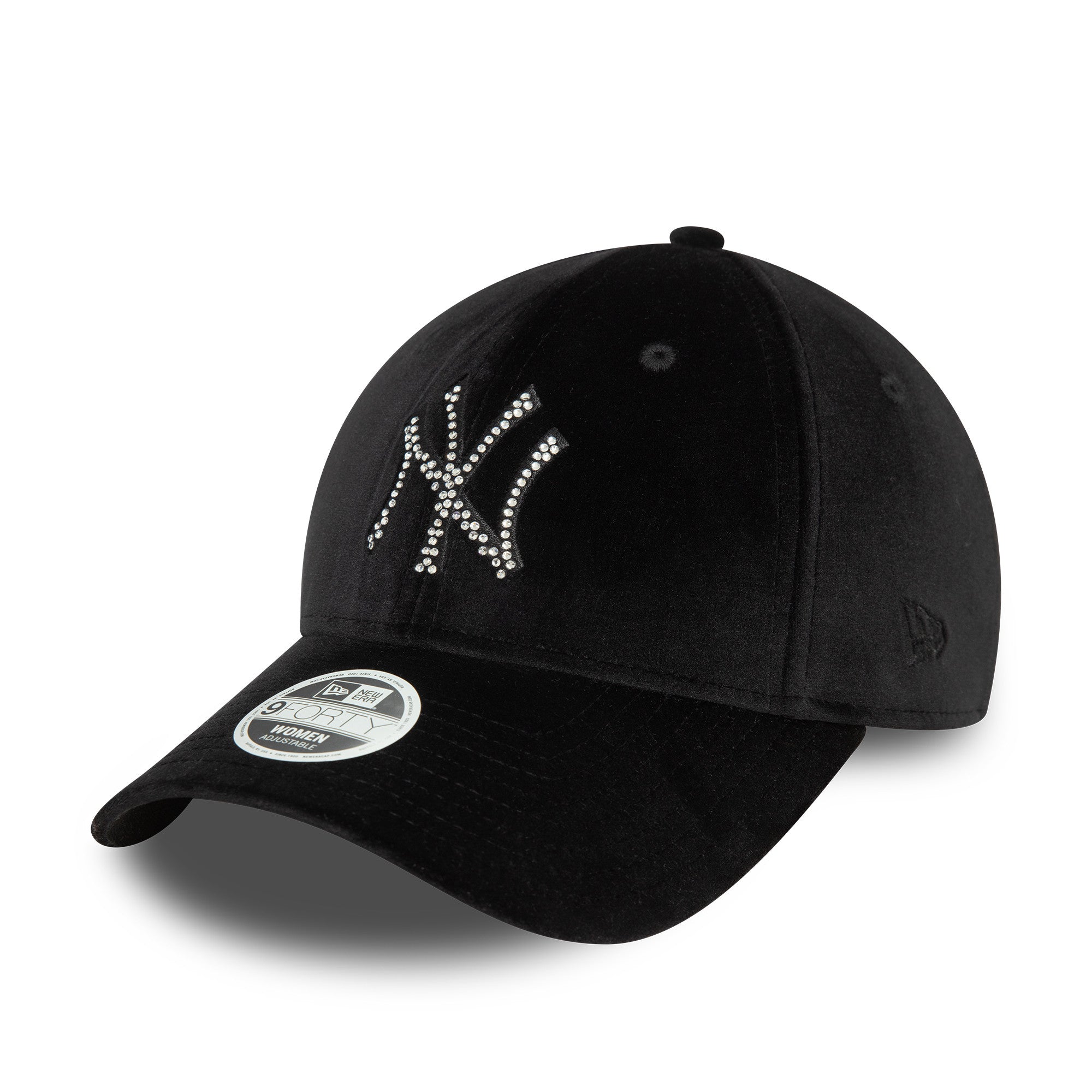 New Era NY Yankees Wmns Velour Diamante 9FORTY Cap Schwarz - CNEWE5216 - Coziness
