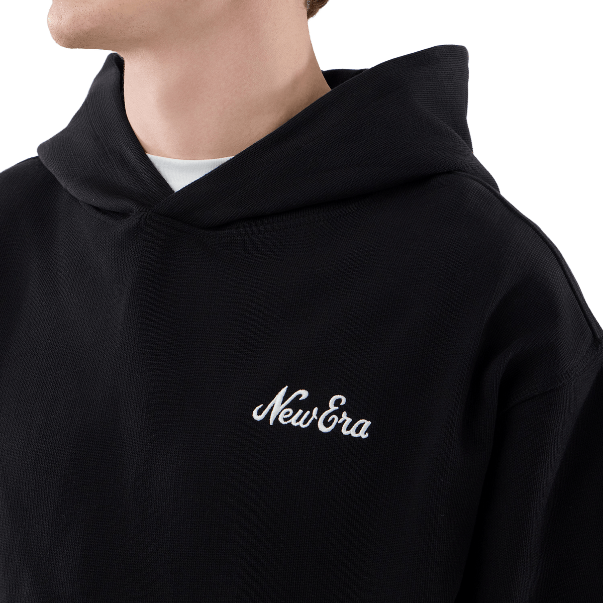 New Era Open Hem Hoodie Black - CNEWE15017 - Coziness