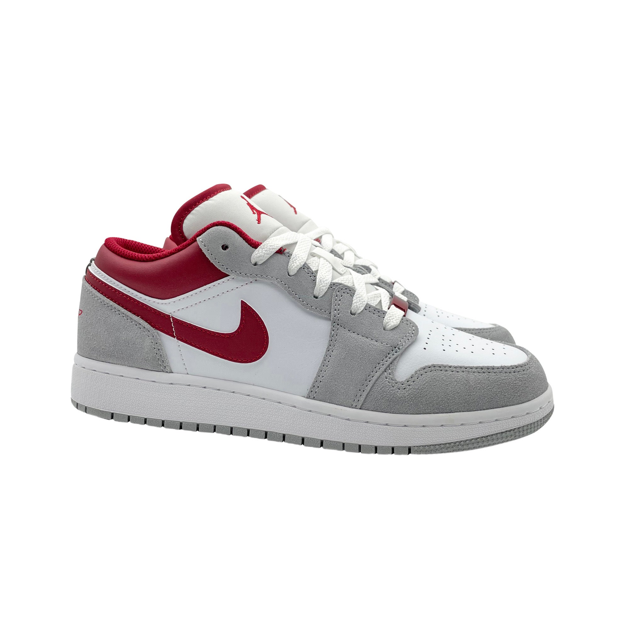 Nike Air Jordan 1 Low Grey Gym Red GS - DM0589 - 016 - Coziness