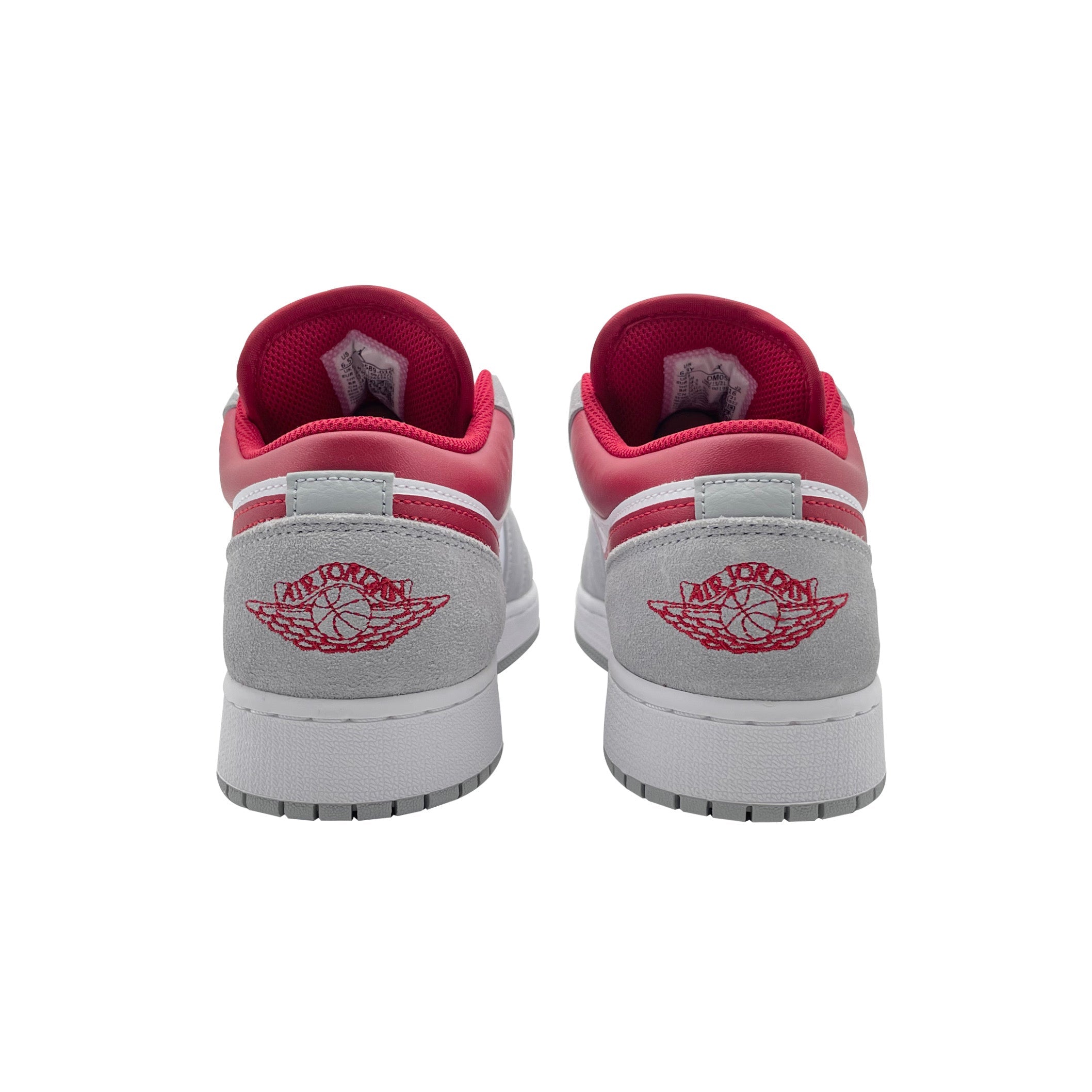 Nike Air Jordan 1 Low Grey Gym Red GS - DM0589 - 016 - Coziness