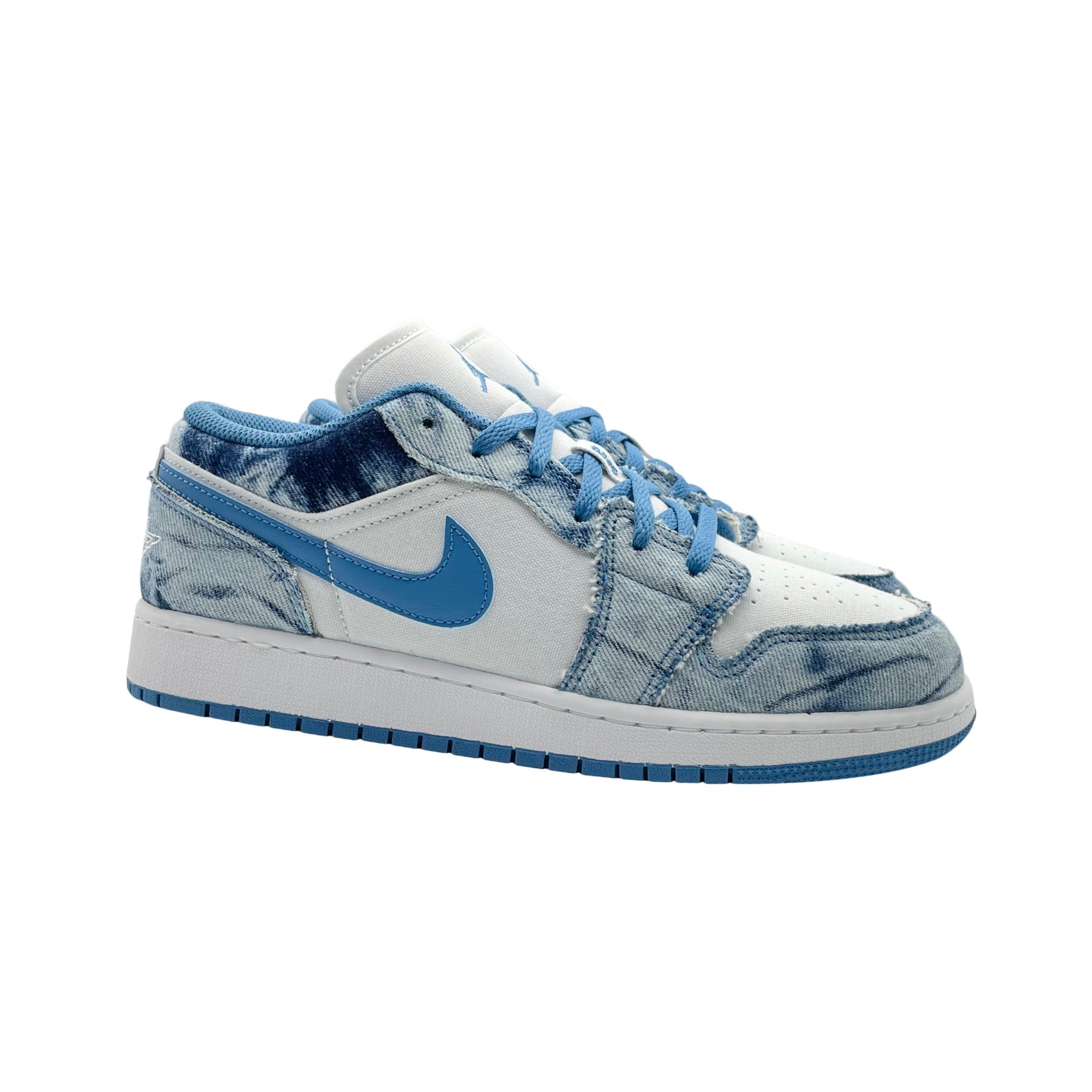 Nike Air Jordan 1 Low Washed Denim Blue GS - DM8947 - 100 - Coziness