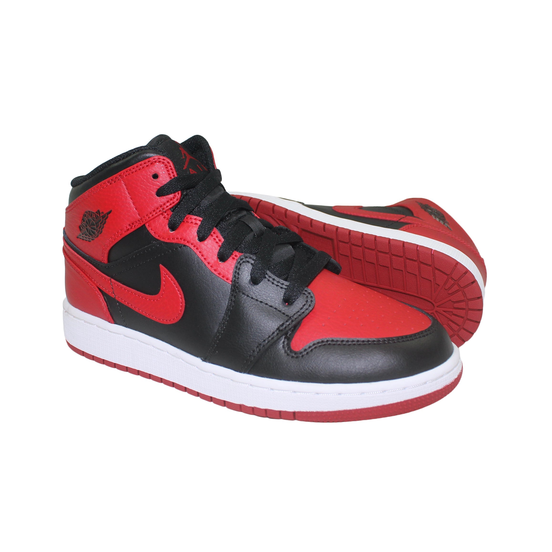 Nike Air Jordan 1 Mid Banned GS - 554725 - 074 - Coziness