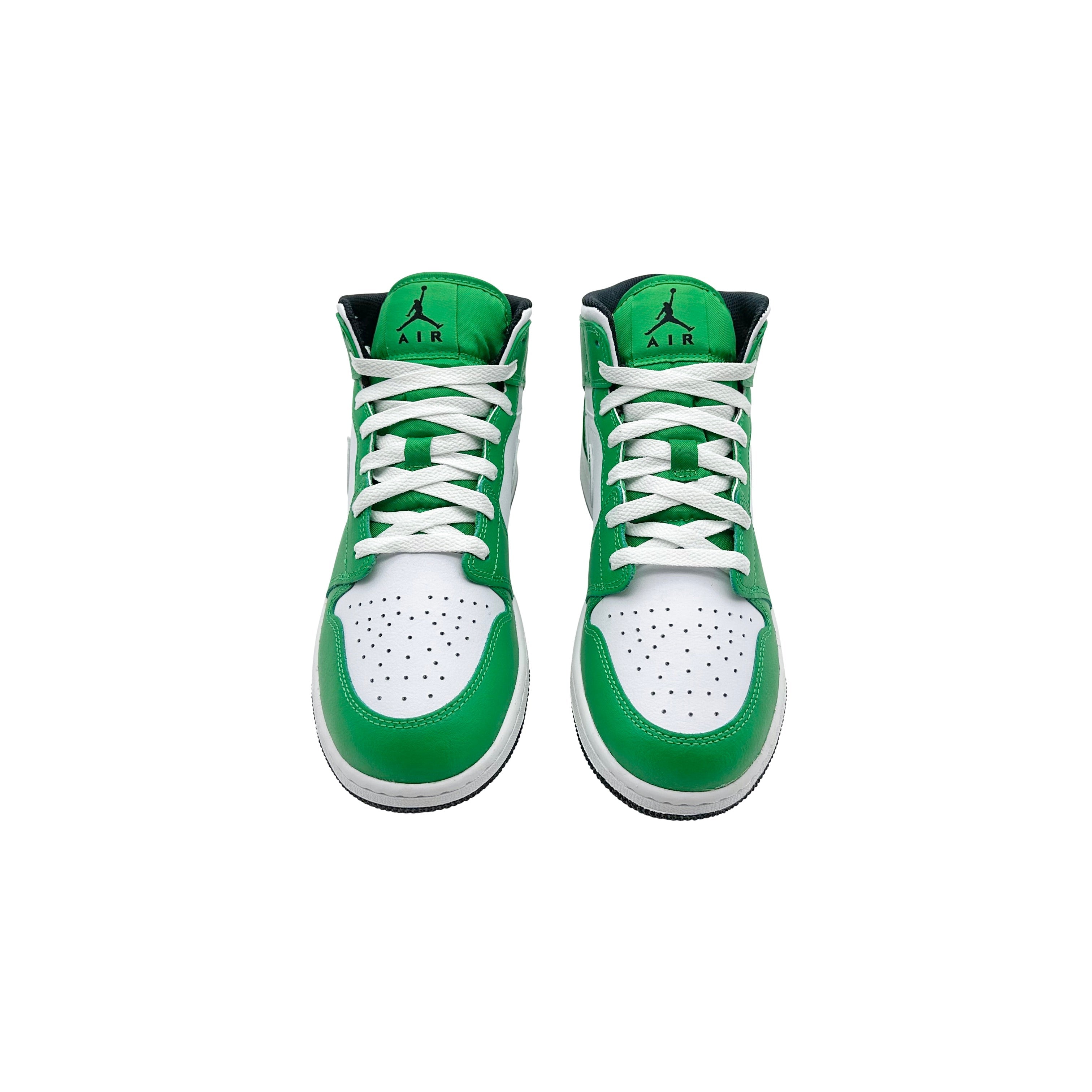 Nike Air Jordan 1 Mid Lucky Green GS - DQ8423 - 301 - Coziness