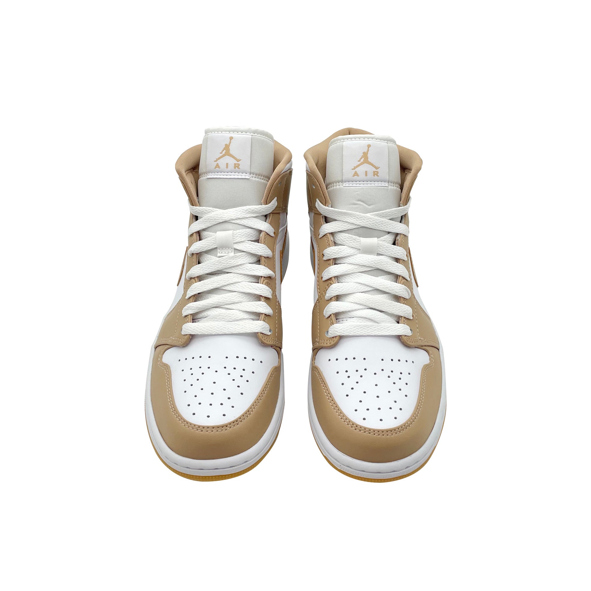 Nike Air Jordan 1 Mid Tan Gum - 554724 - 271 - Coziness