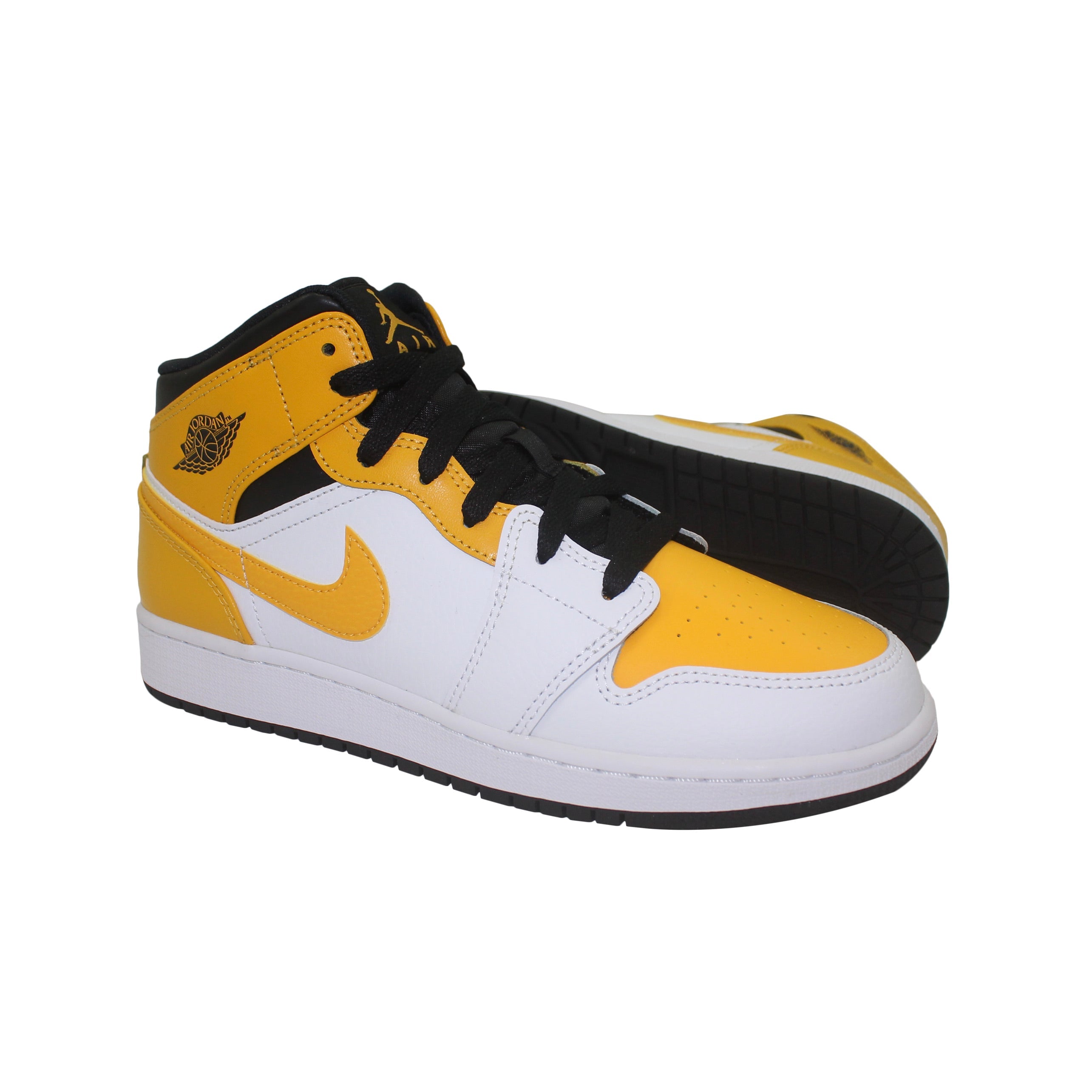 Nike Air Jordan 1 Mid University Gold GS - 554725 - 170 - Coziness