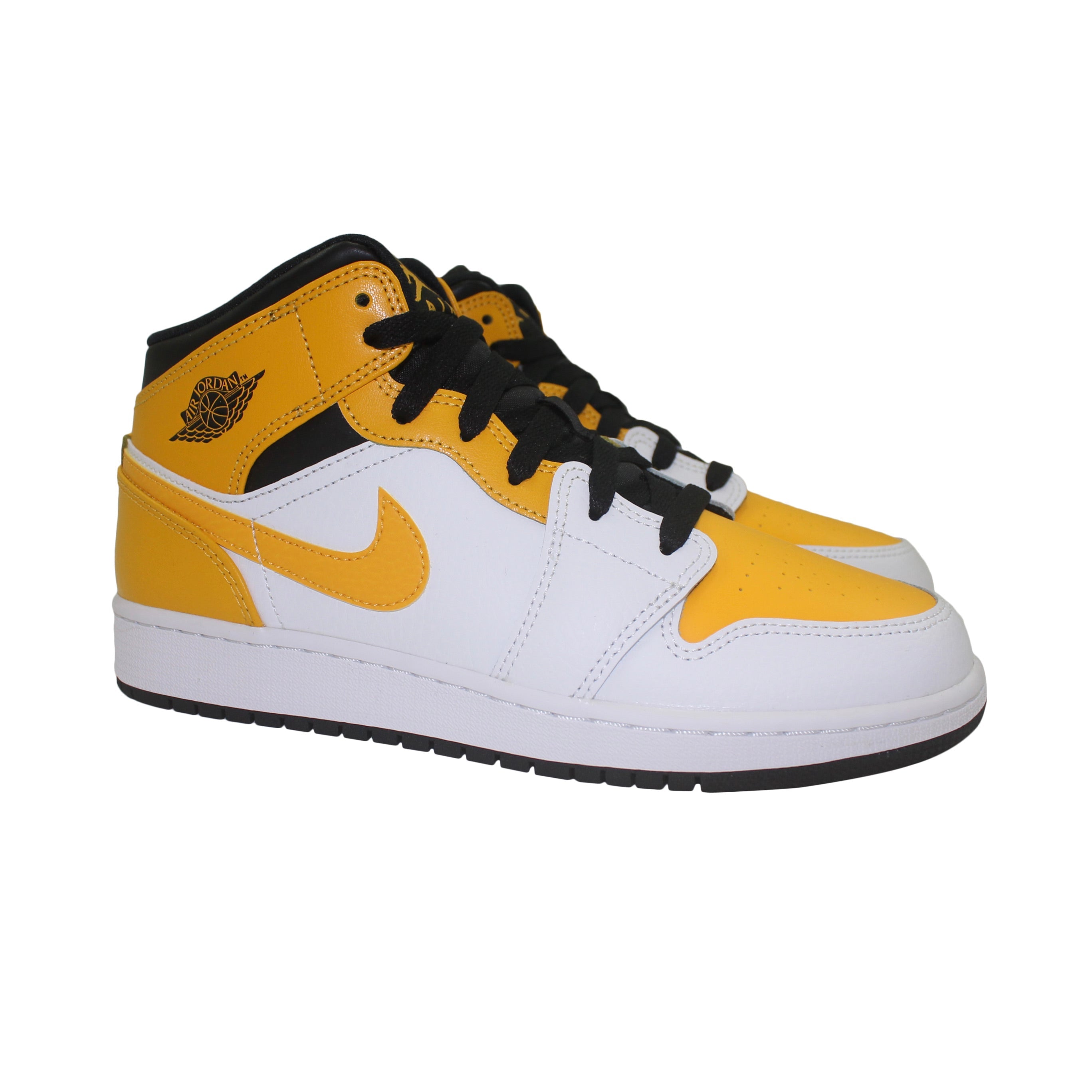 Nike Air Jordan 1 Mid University Gold GS - 554725 - 170 - Coziness