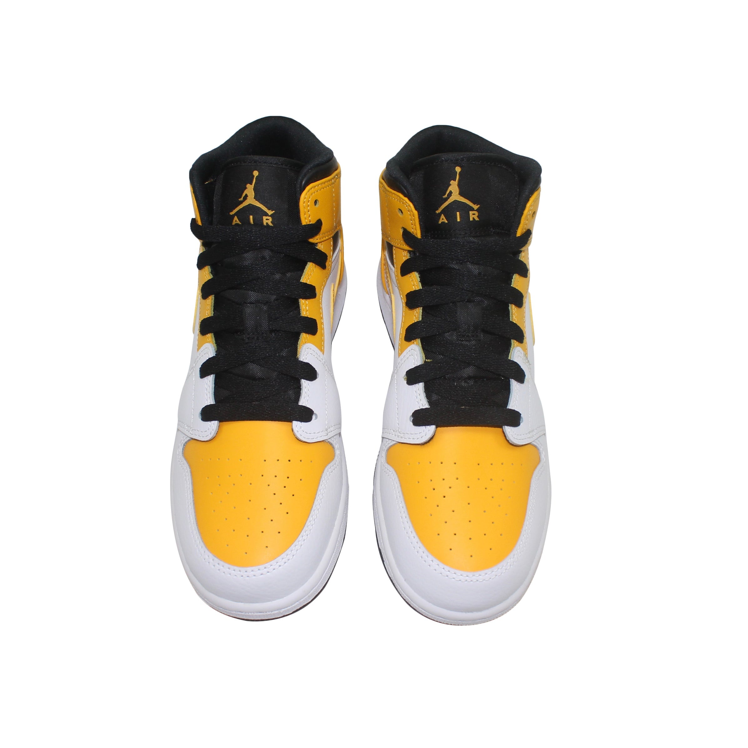 Nike Air Jordan 1 Mid University Gold GS - 554725 - 170 - Coziness