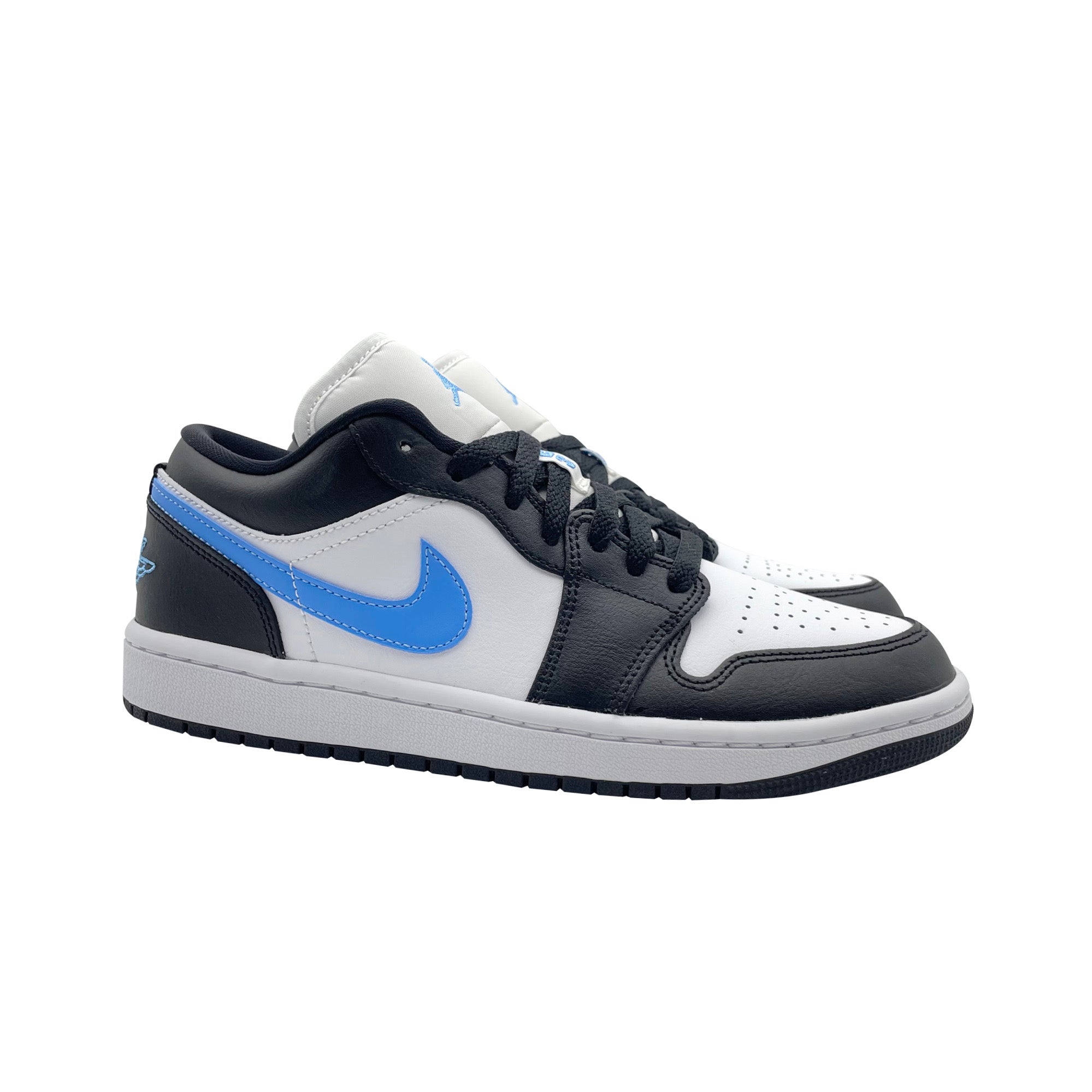 Nike Wmns Air Jordan 1 Low Black University Blue - DC0774 - 041 - Coziness