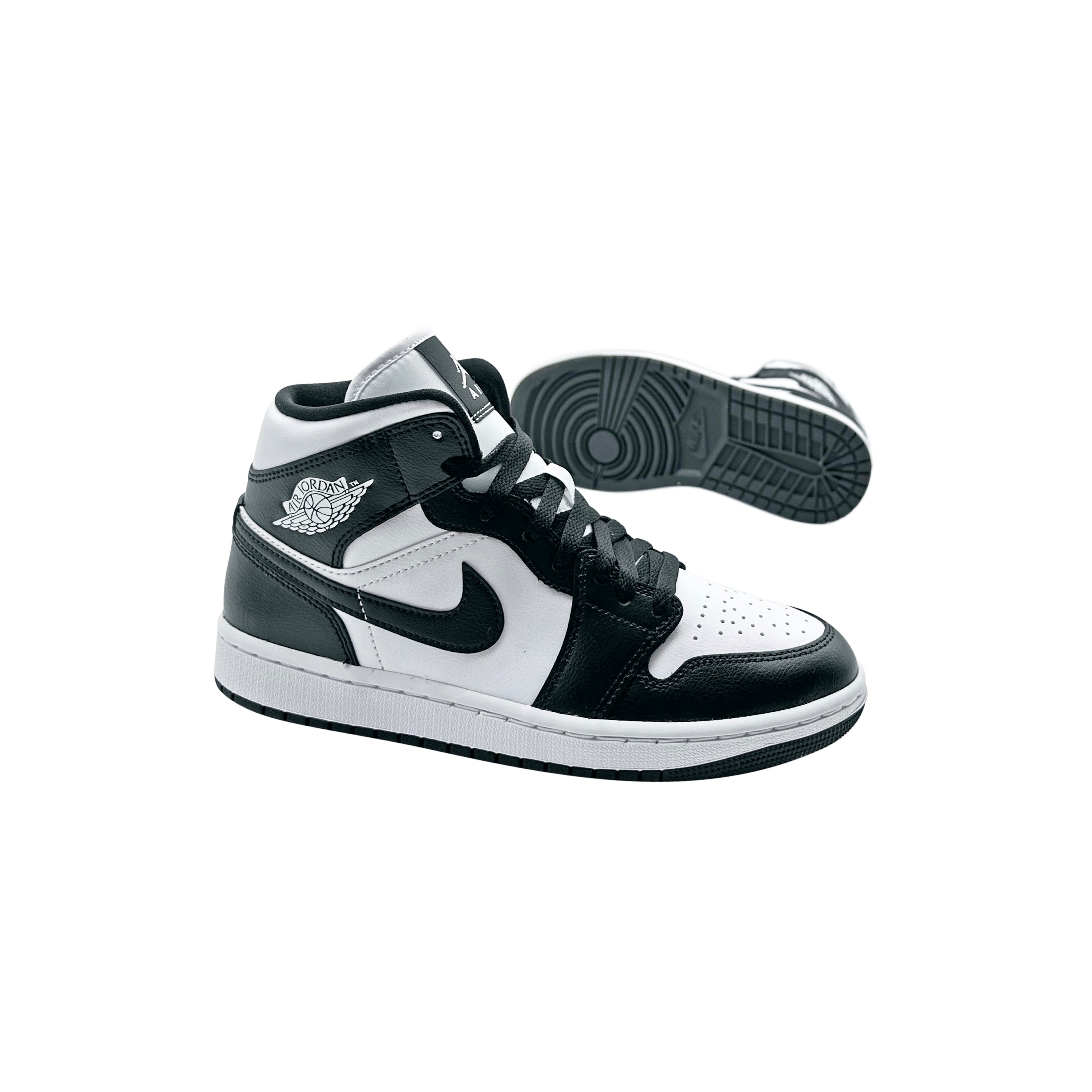 Nike Wmns Air Jordan 1 Mid Black White Panda - DV0991 - 101 - Coziness