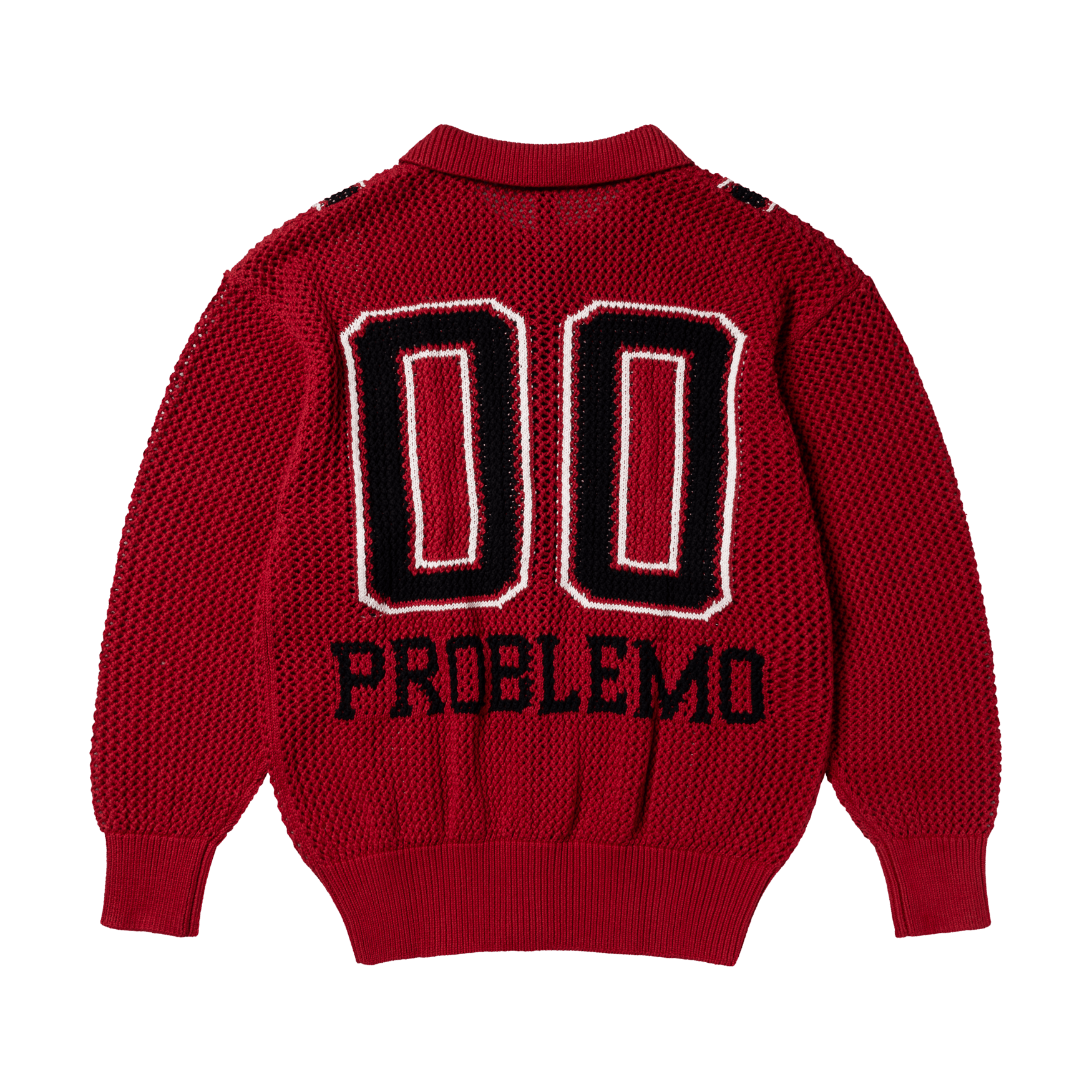 No Problemo Nyp Sports Crochet Jumper Red - CNOP9364 - Coziness