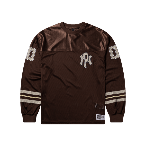 No Problemo Nyp Sports Poly Ls Jersey Brown - CNOP13791 - Coziness