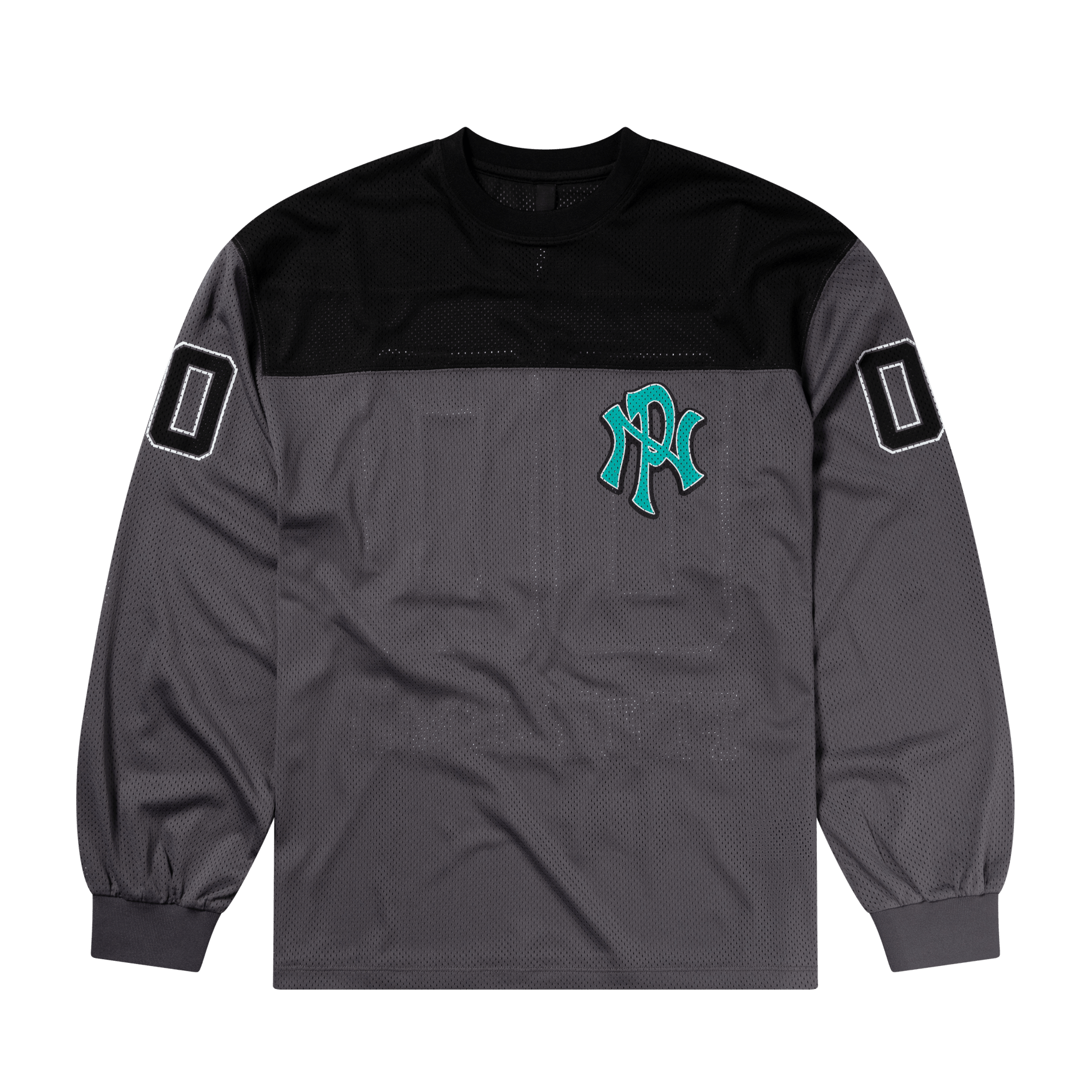No Problemo Nyp Sports Poly Ls Jersey Charcoal - CNOP9375 - Coziness