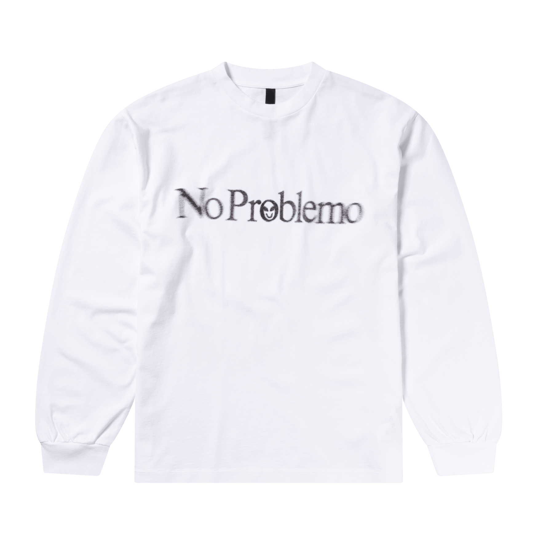 No Problemo Smile Away Ls Tee White - CNOP9391 - Coziness