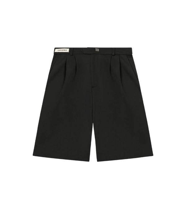 Perplex Pleated Shorts Black - CPERP11033 - Coziness