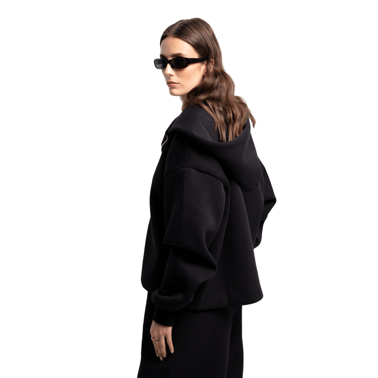 Perplex Two - Way Zip Hoodie Black - CPERT10394 - Coziness