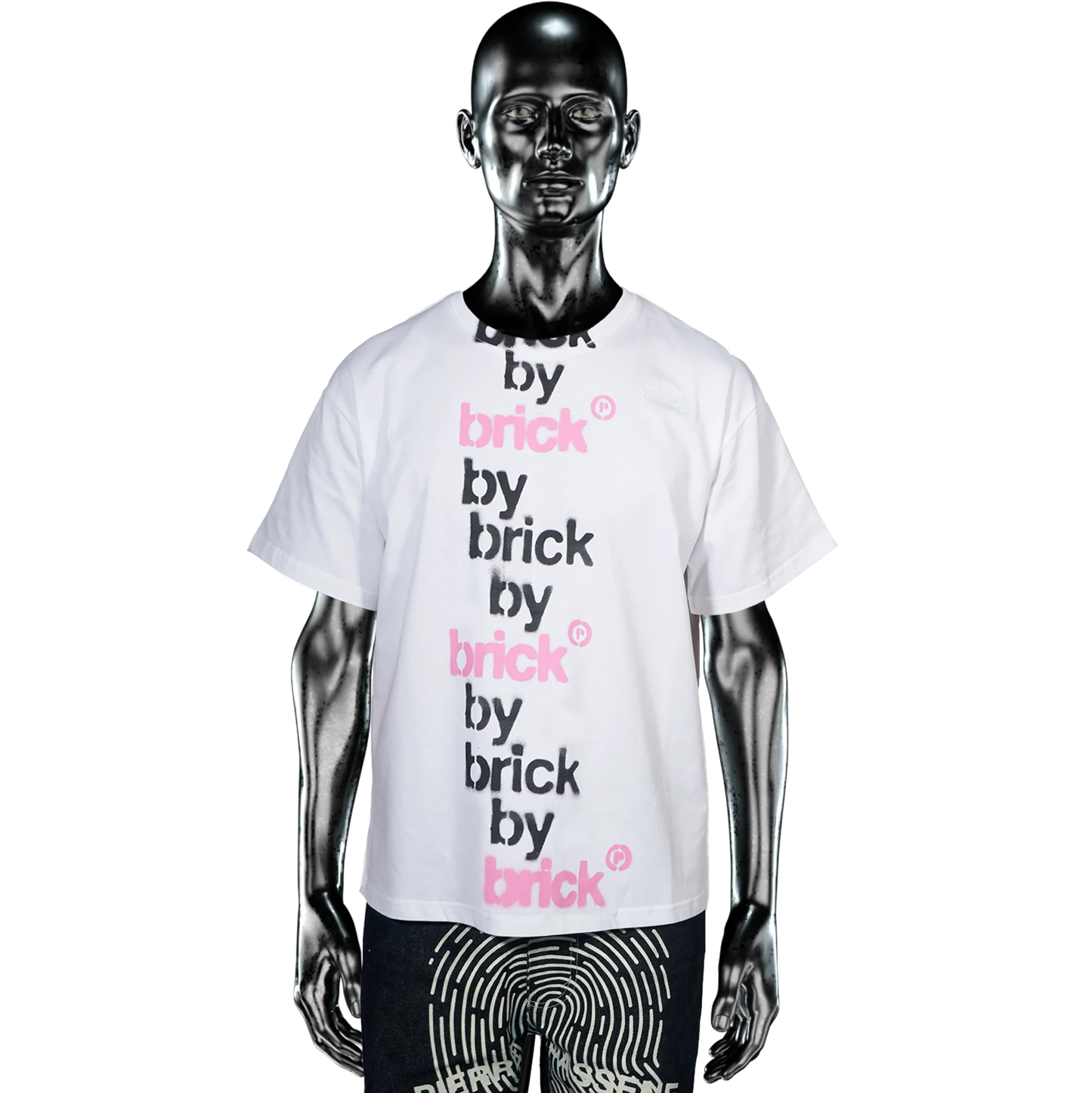 Pierre Bassene Brick by Brick T-Shirt Weiß - CPIEB6881 - Coziness