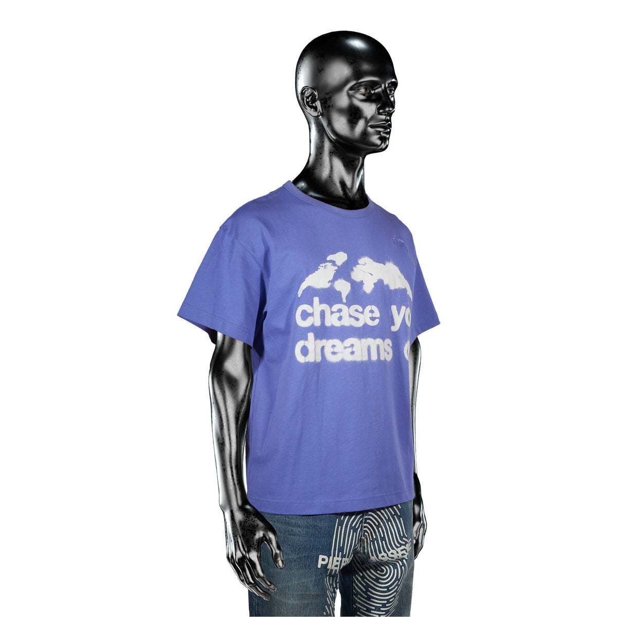 Pierre Bassene Chase Yo Dreams T-Shirt Purple - CPIEB8862 - Coziness
