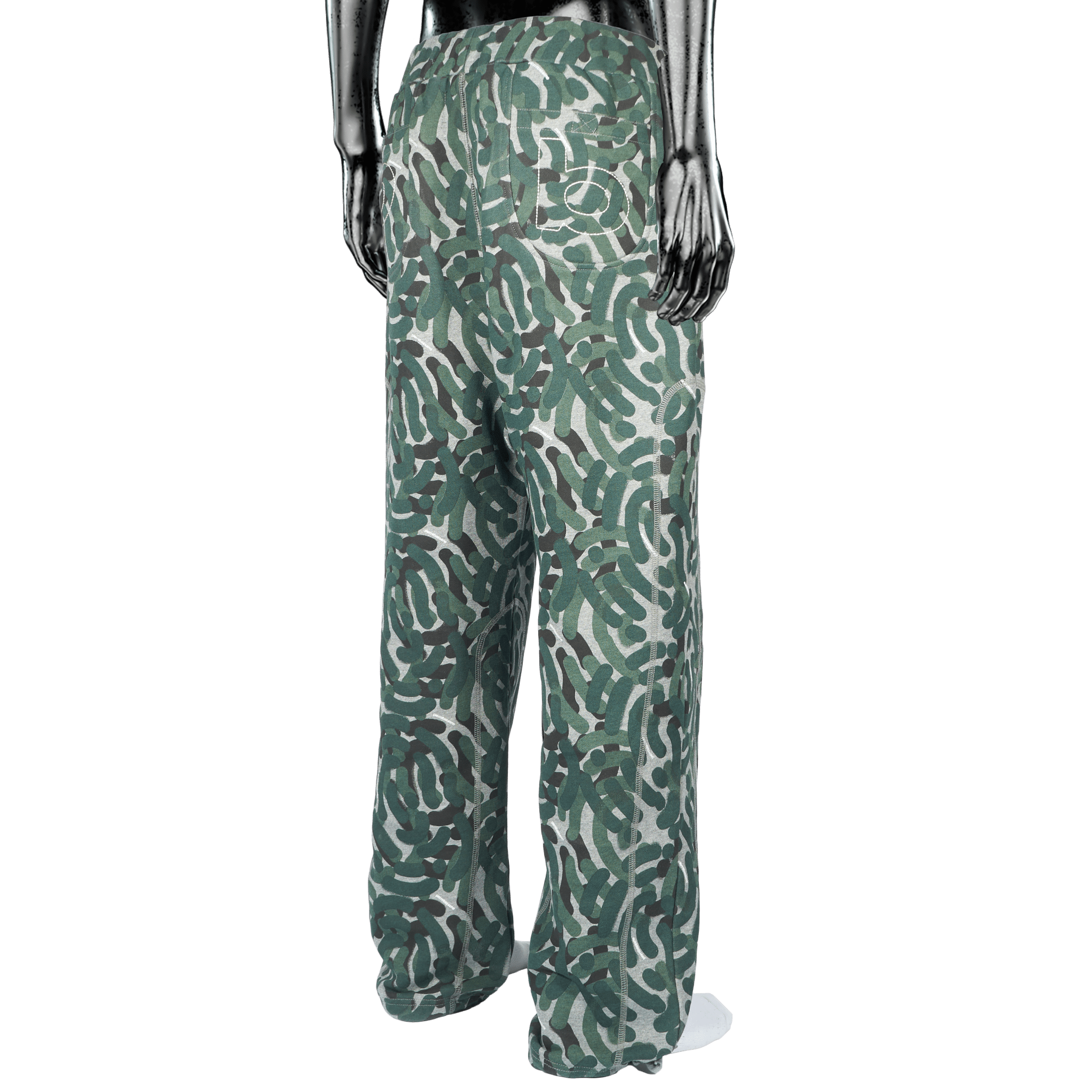 Pierre Bassene Concrete Sweatpants Camo - CPIEB6897 - Coziness