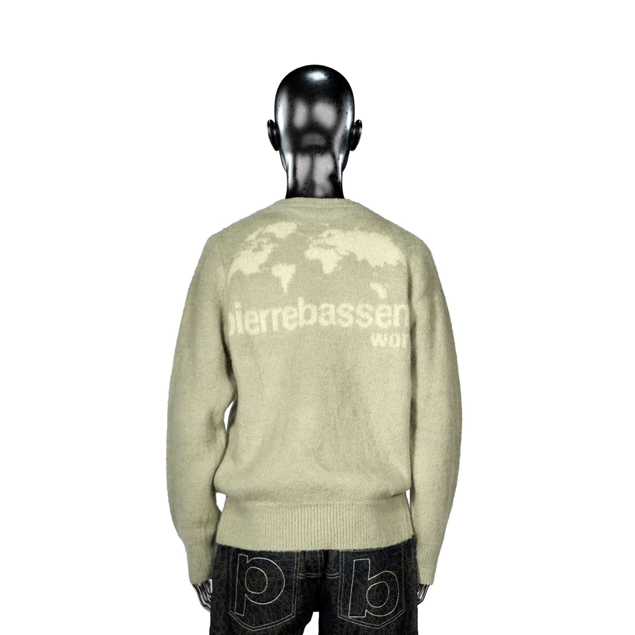 Pierre Bassene Mohair Sweater Mint Green - CPIEB6861 - Coziness