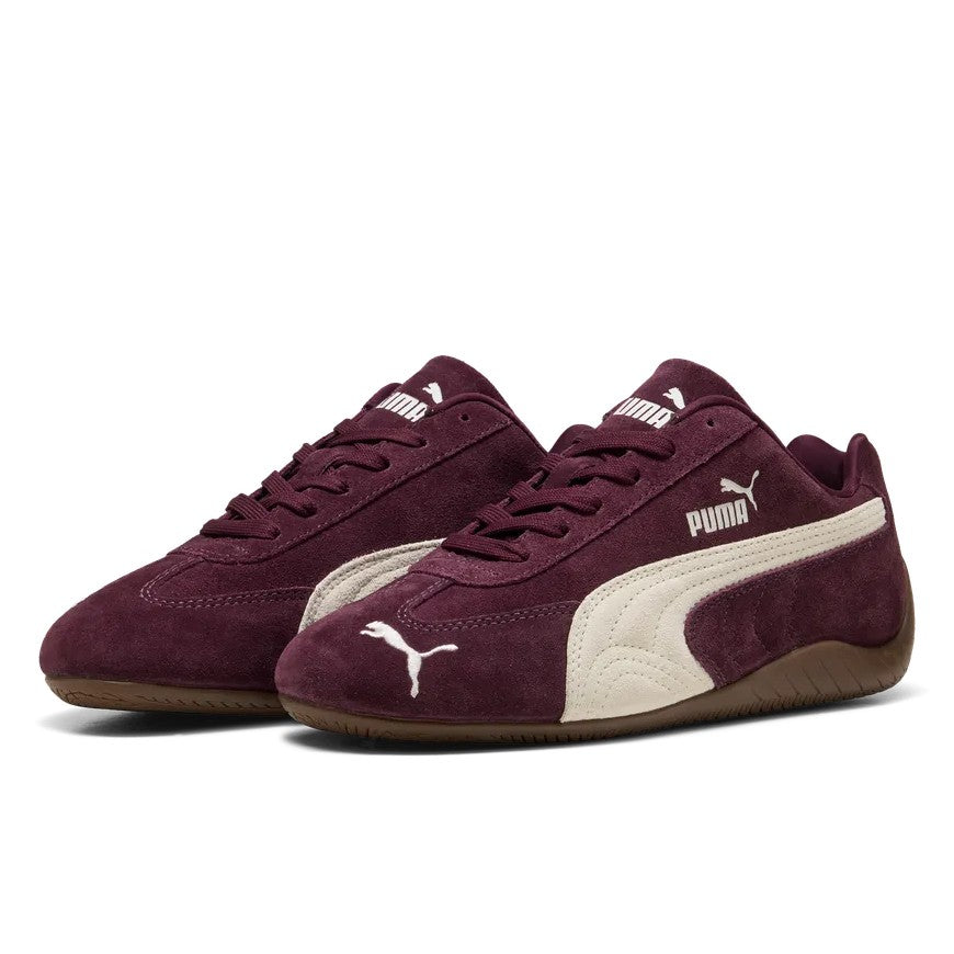 Puma Speedcat OG II in Bordeaux, beide Schuhe schräg von vorne