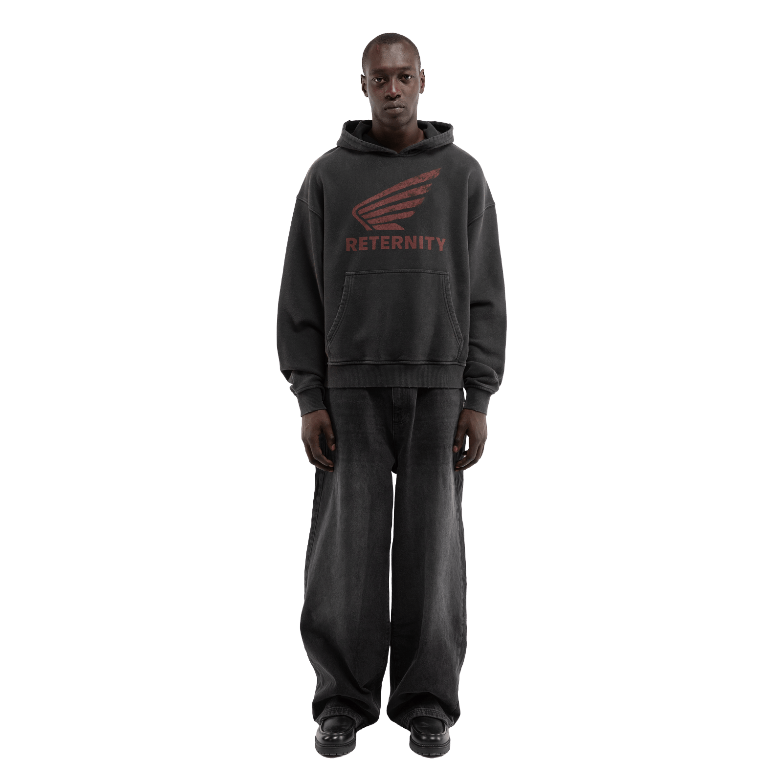 Reternity AÉRO HOODIE WASHED BLACK - CRETA13693 - Coziness