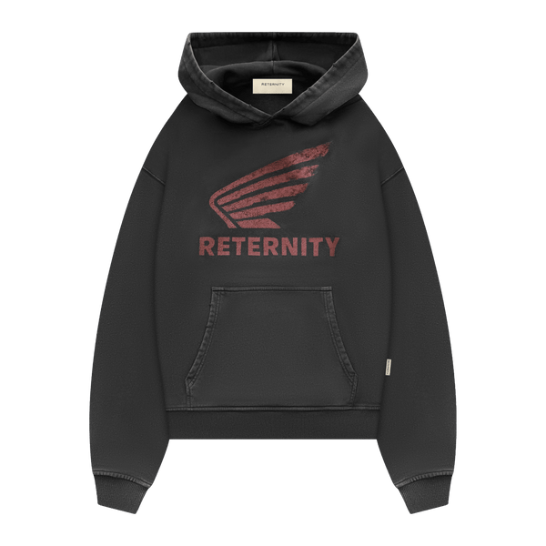 Reternity AÉRO HOODIE WASHED BLACK - CRETA13693 - Coziness