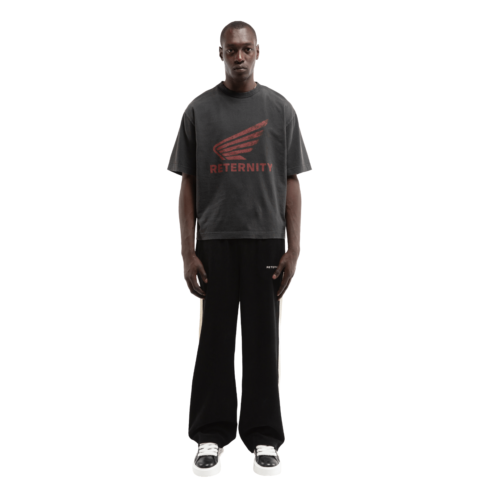 Reternity AÉRO REGULAR FIT T-SHIRT WASHED BLACK - CRETA13689 - Coziness