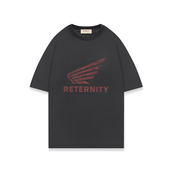 Reternity AÉRO REGULAR FIT T-SHIRT WASHED BLACK - CRETA13689 - Coziness