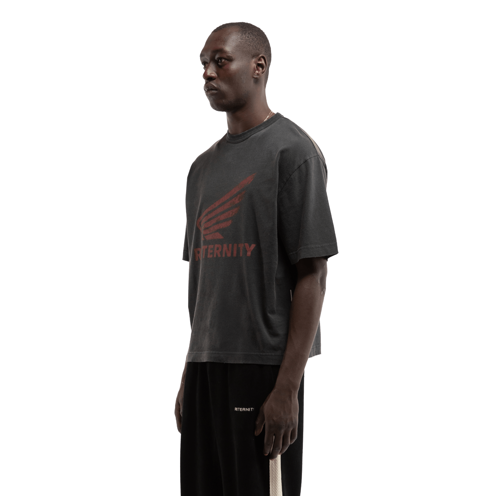 Reternity AÉRO REGULAR FIT T-SHIRT WASHED BLACK - CRETA13689 - Coziness