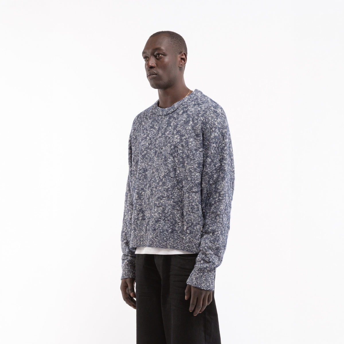Reternity ARTISAN KNIT SWEATER NAVY - CRETA14493 - Coziness