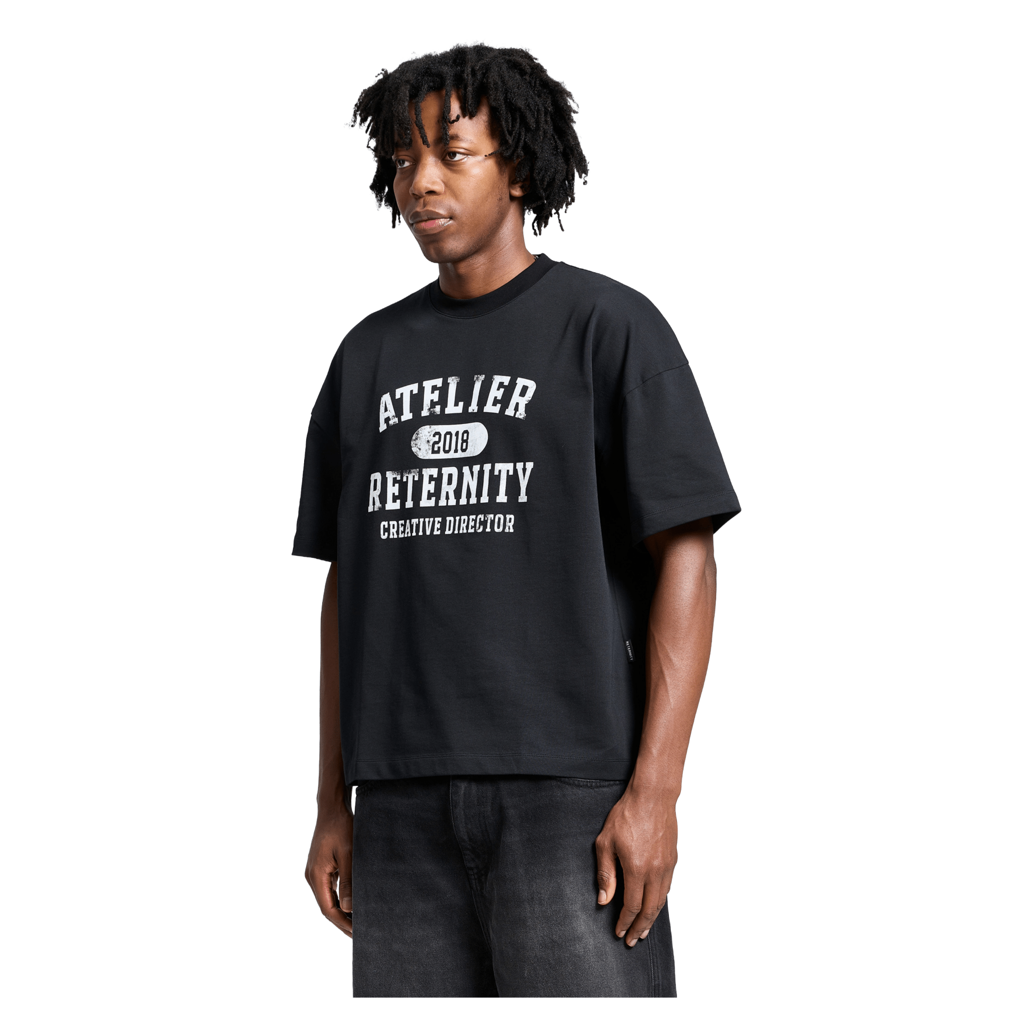 Reternity Atelier Emblem T-Shirt Schwarz - CRETA6848 - Coziness