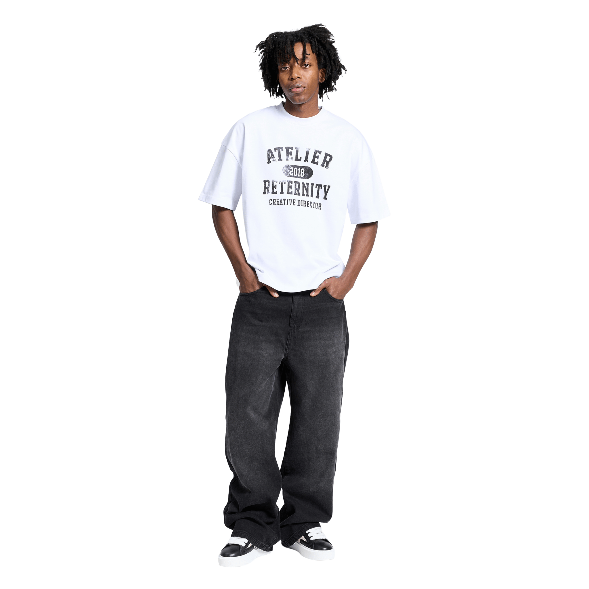 Reternity Atelier Emblem T-Shirt Weiß - CRETA6844 - Coziness