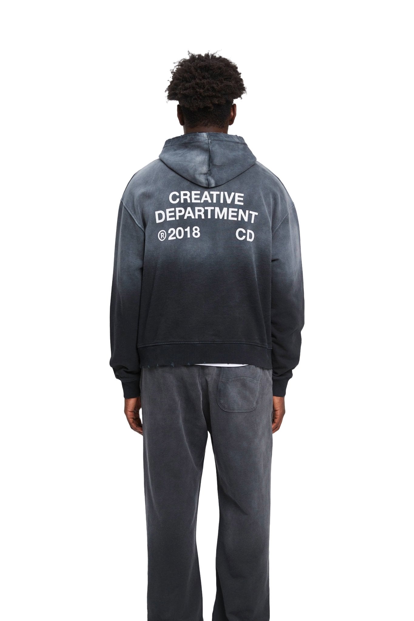 Reternity Creative Dept Hoodie Faded Black - CRETC3429 - Coziness