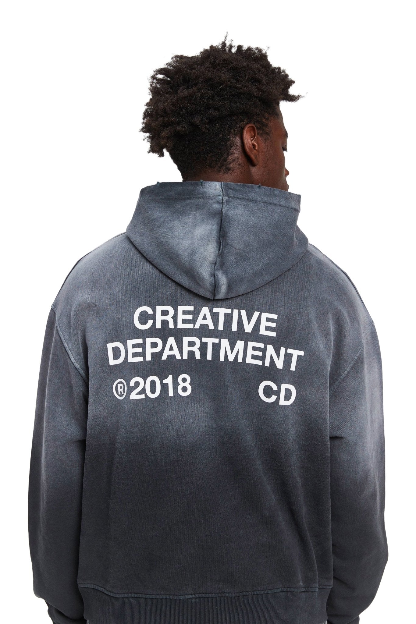 Reternity Creative Dept Hoodie Faded Black - CRETC3429 - Coziness