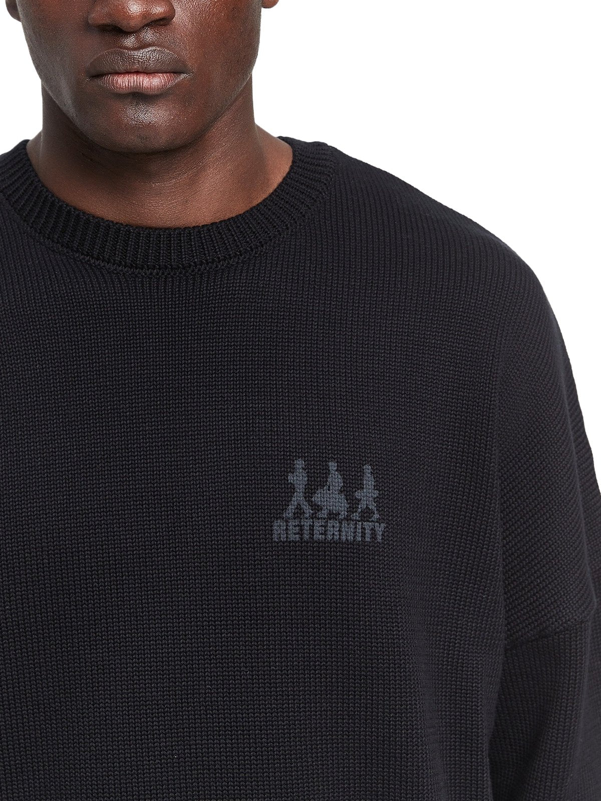 Reternity Creative Dept Logo Knit Sweater Black - CRETC3403 - Coziness