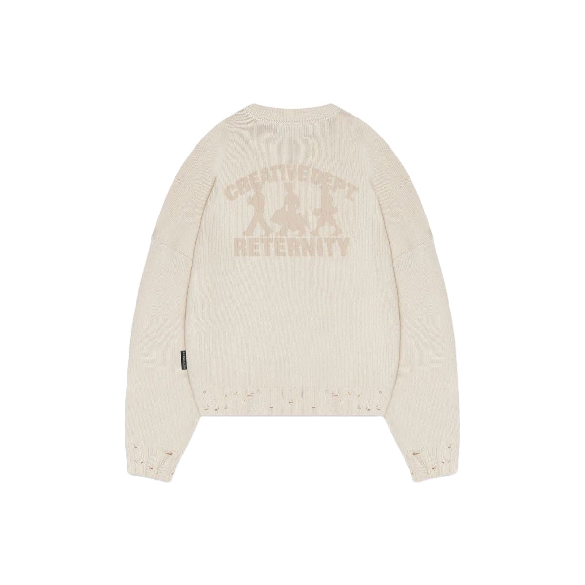 Reternity Creative Dept Logo Knit Sweater Cream - CRETC3399 - Coziness