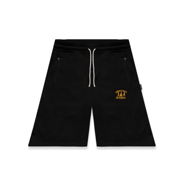 Reternity Creative Dept Logo Mesh Shorts Black - CRETC4277 - Coziness