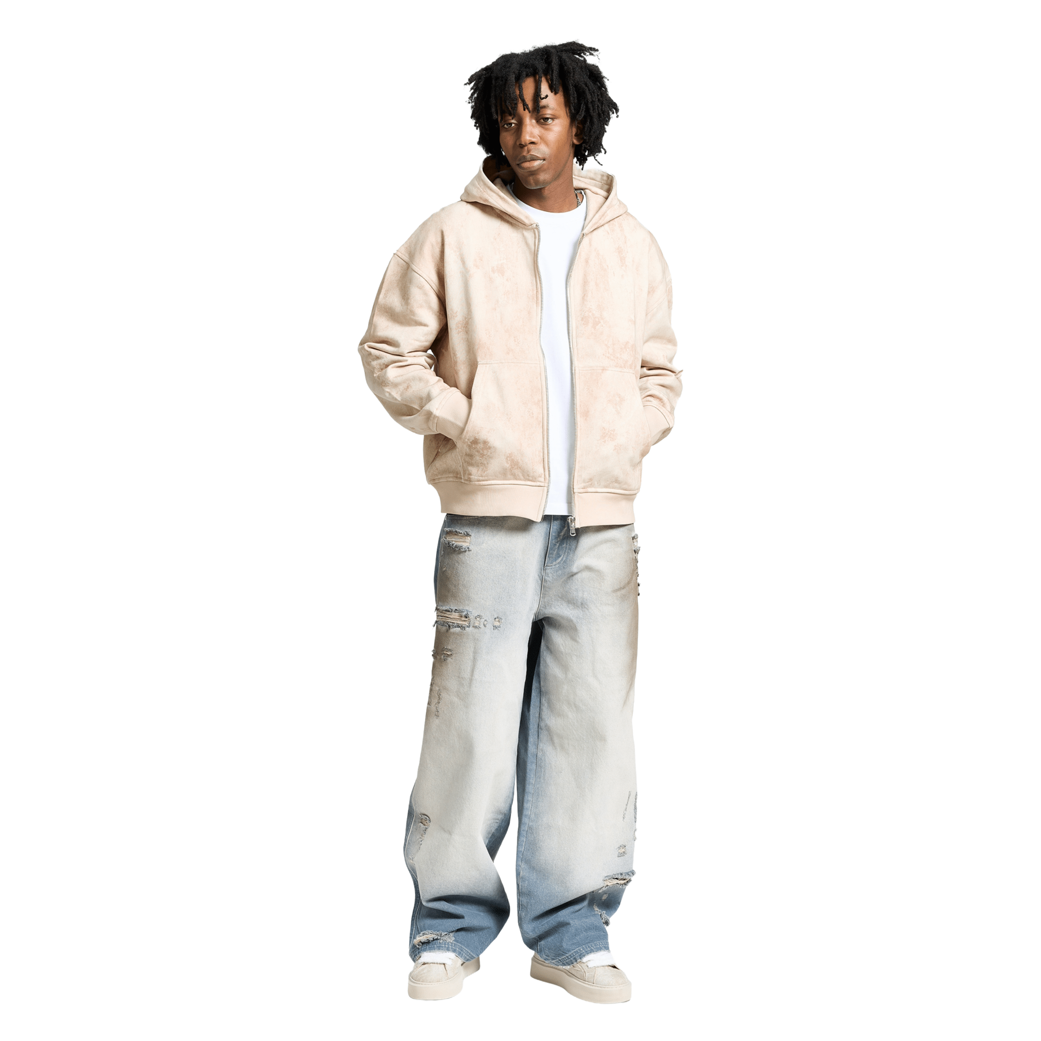 Reternity Delira Zip Hoodie Sand - CRETD6799 - Coziness