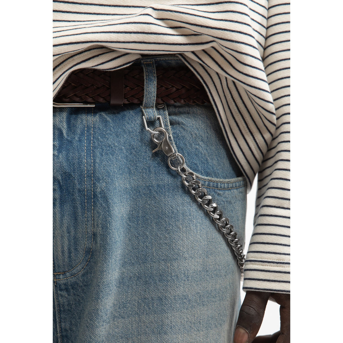 Reternity DISTRESSED BAGGY DENIM WASHED BLUE - CRETD14513 - Coziness