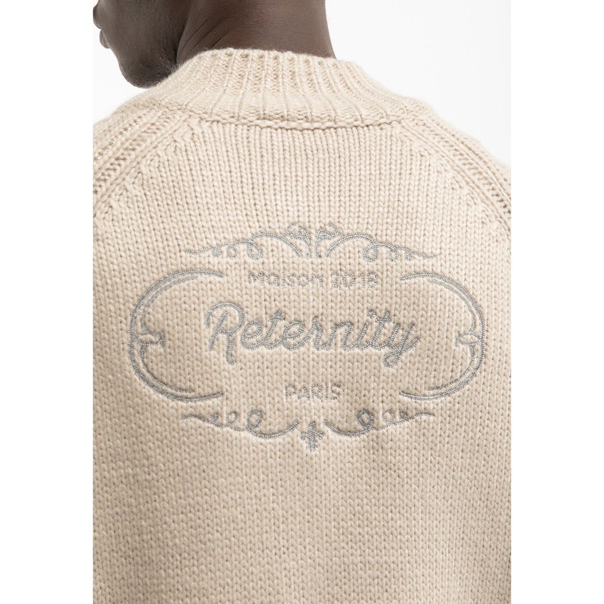Reternity ÉCLAT KNIT ZIPPER CREME - CRETÉ14497 - Coziness