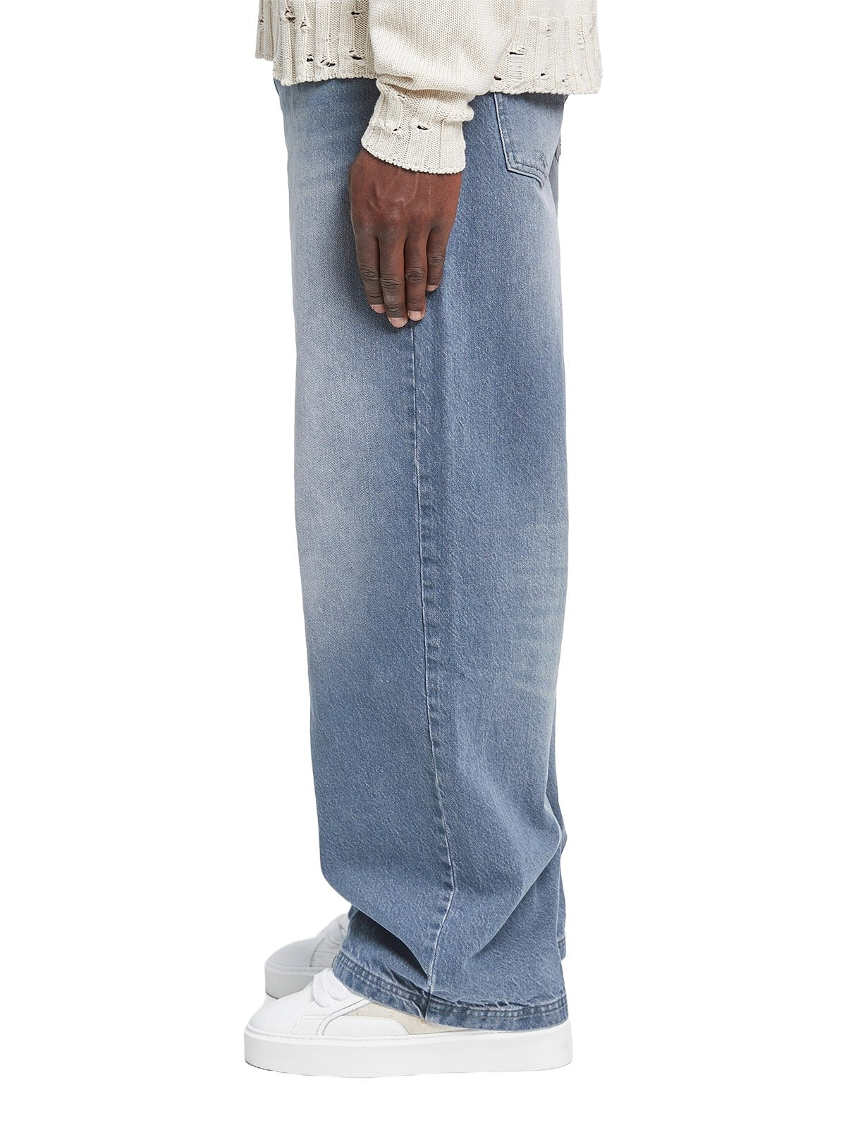 Reternity Essential Baggy Denim Stone Blue - CRETE3415 - Coziness