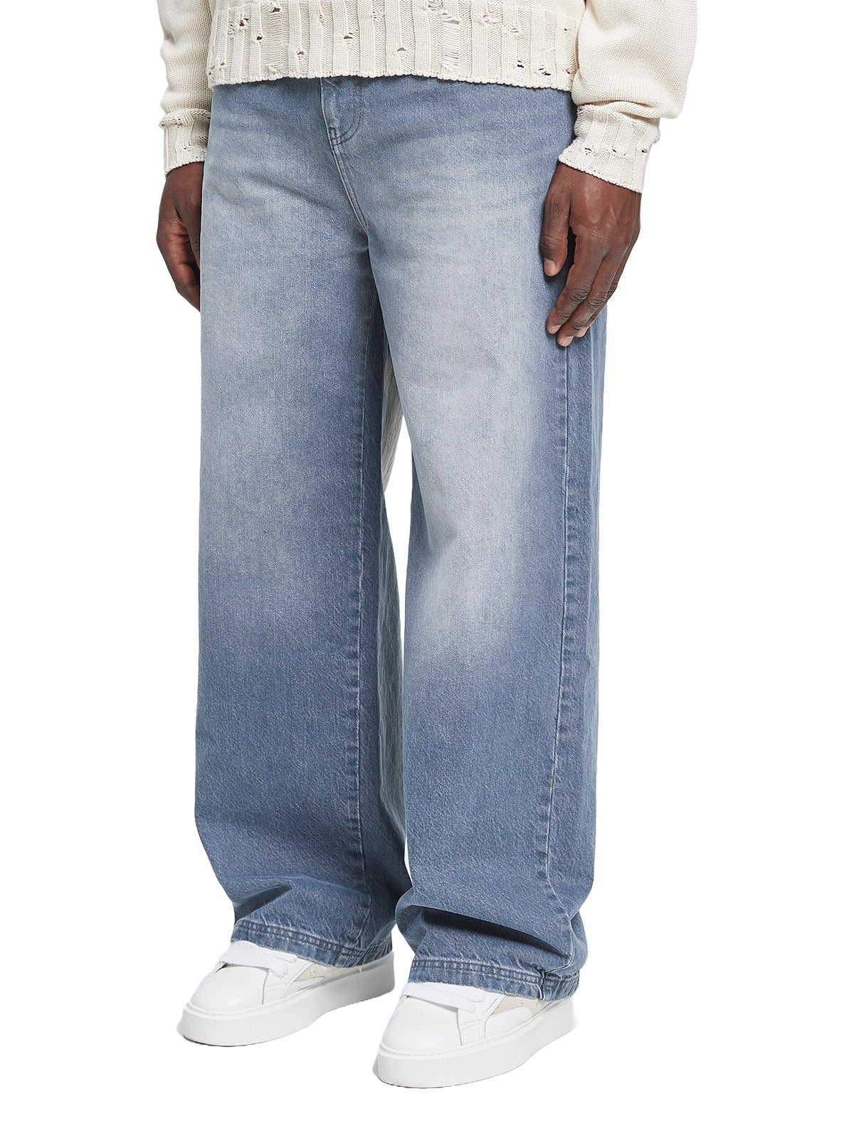 Reternity Essential Baggy Denim Stone Blue - CRETE3415 - Coziness