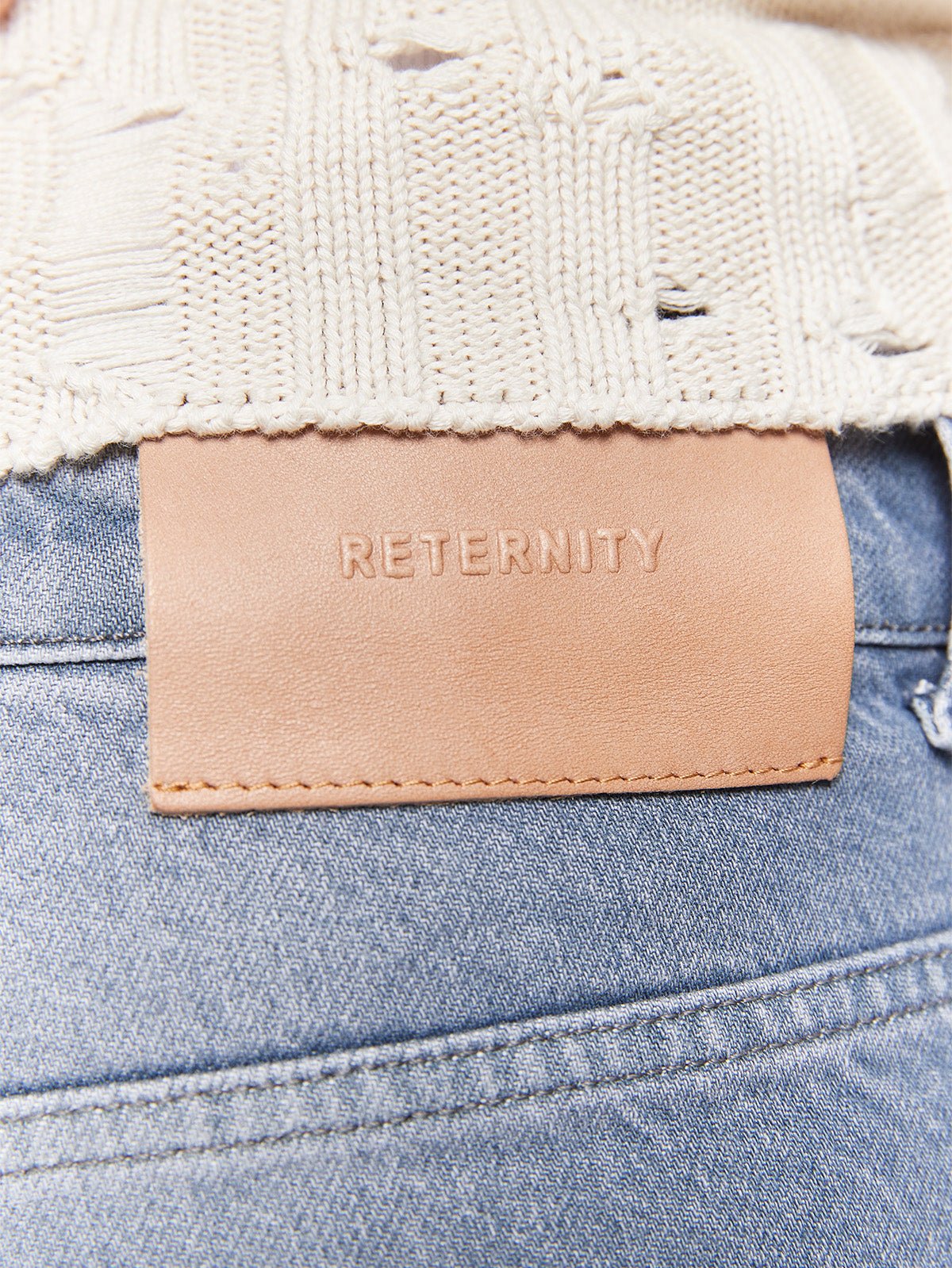 Reternity Essential Baggy Denim Stone Blue - CRETE3415 - Coziness