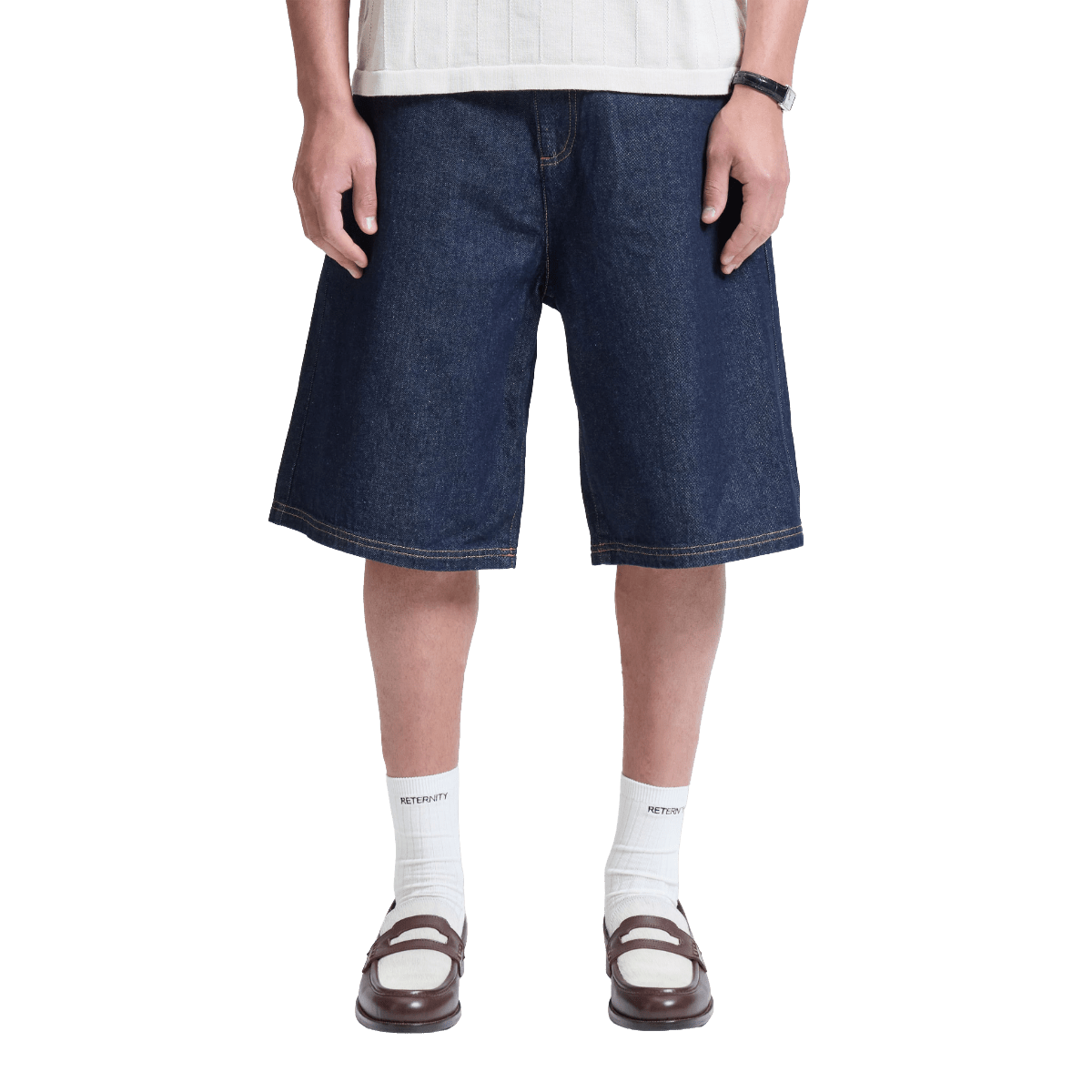 Reternity Essential Jorts Raw Indigo - CRETE10161 - Coziness